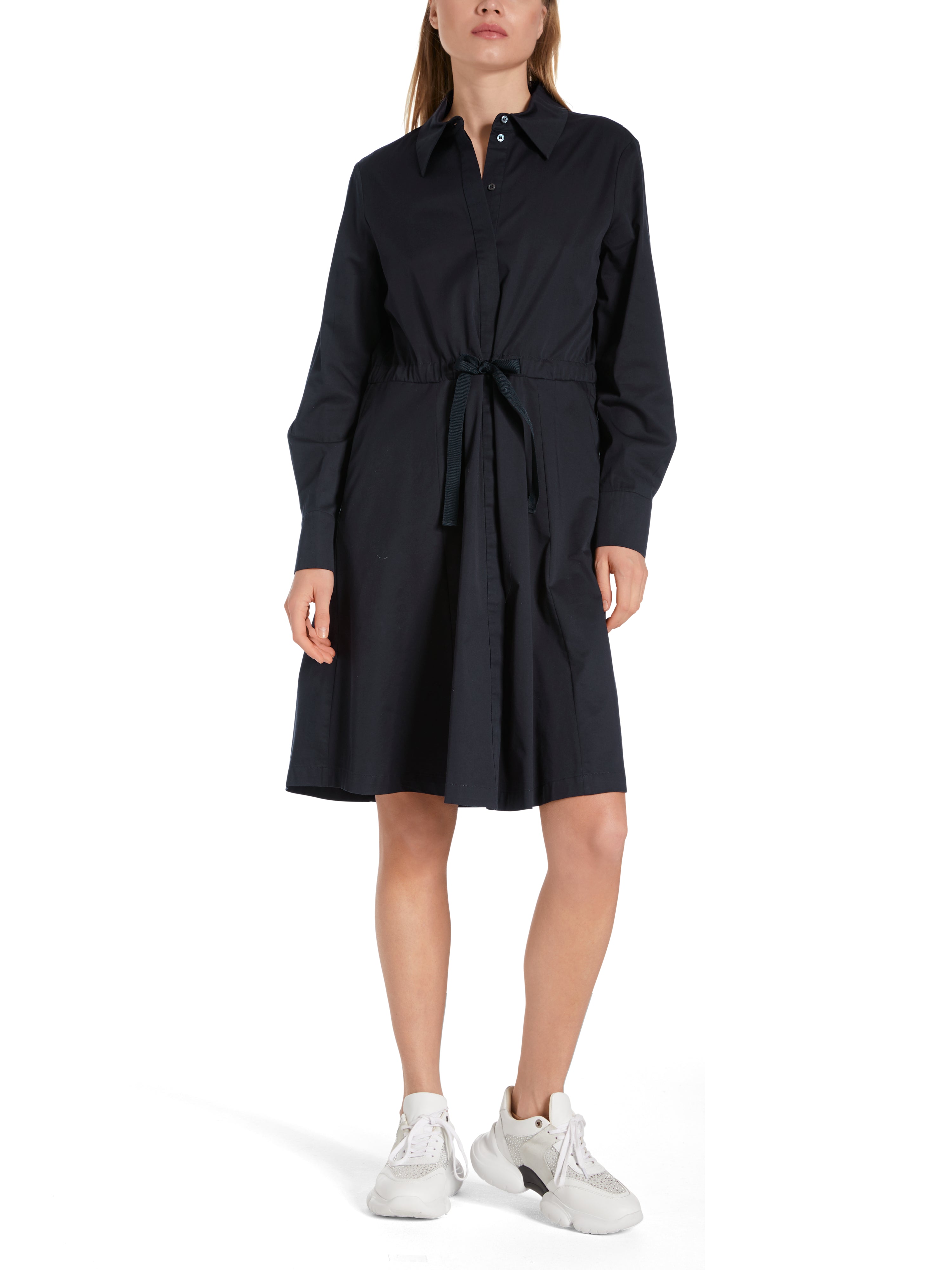 Marc Cain-Hemdblusenkleid mit Stoffgürtel-Kleider & Röcke-Black-Deal-Outlet-by-ARCHIVIST