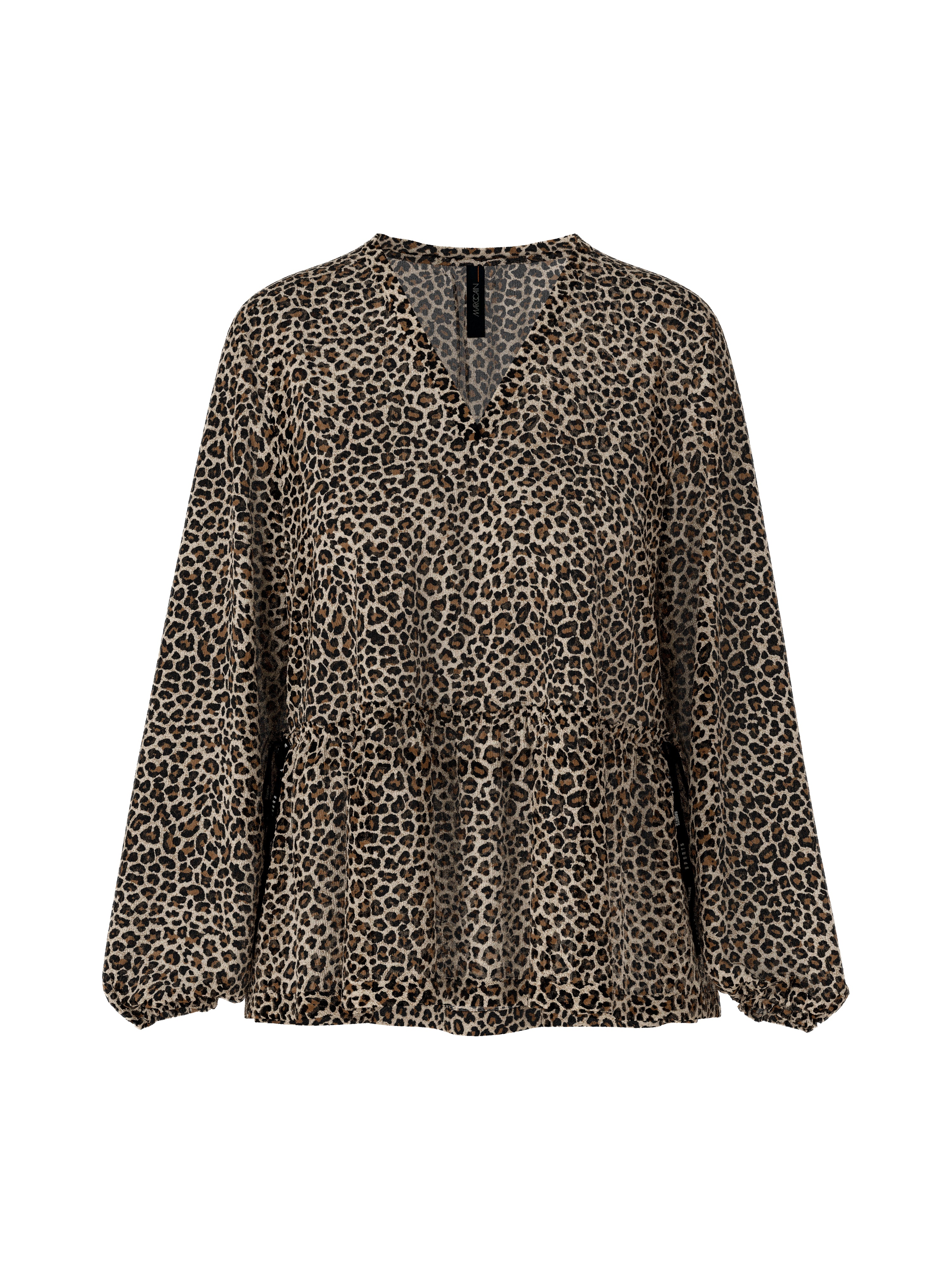 Marc Cain-Oversized Viskose-Shirt mit Leo-Print-ARCHIVIST