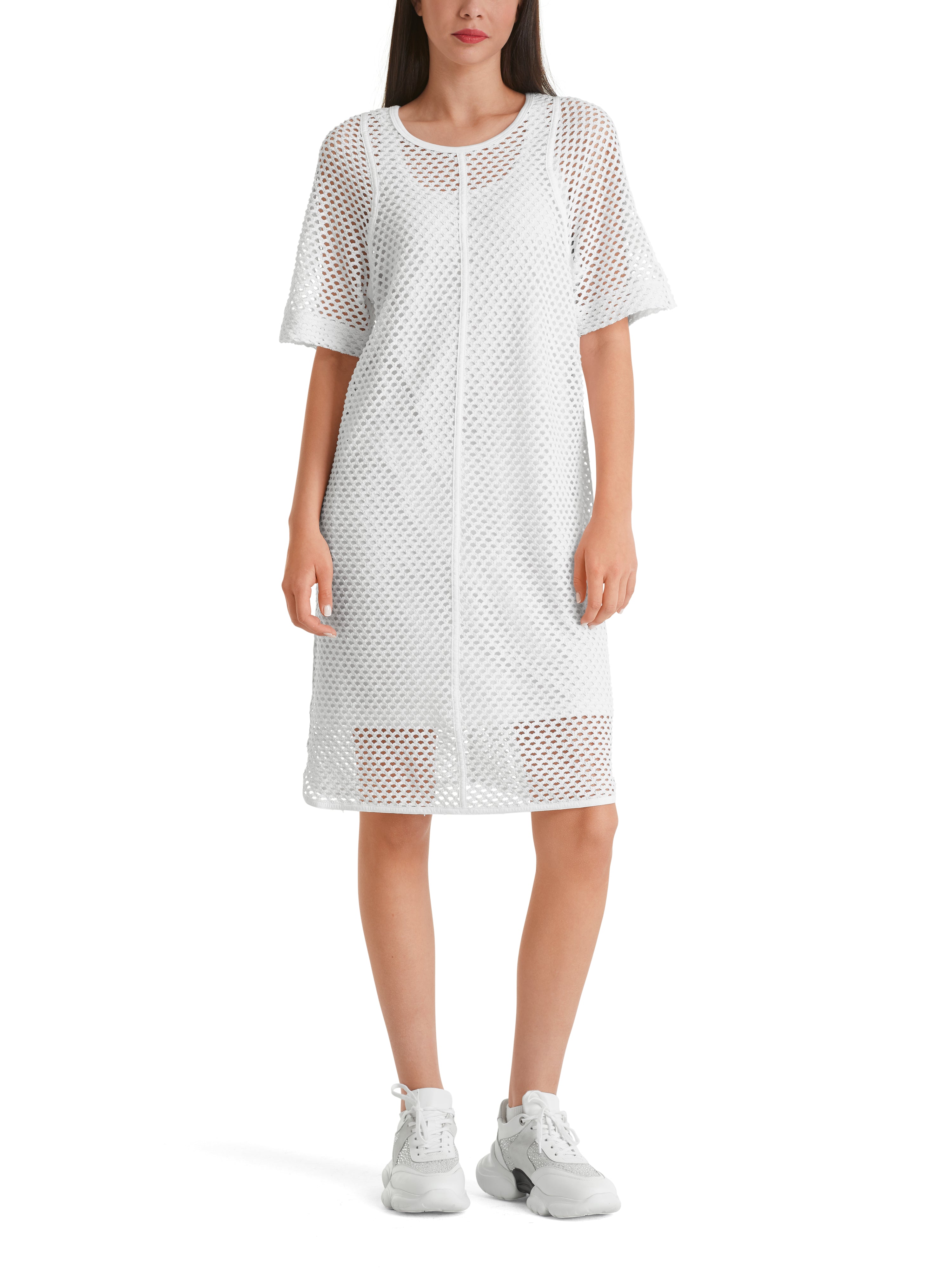 Marc Cain-Legeres Netzkleid-Kleider & Röcke-Black-Deal-Outlet-by-ARCHIVIST