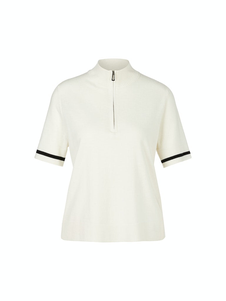 Sweater mit Zipp "Rethink Together"