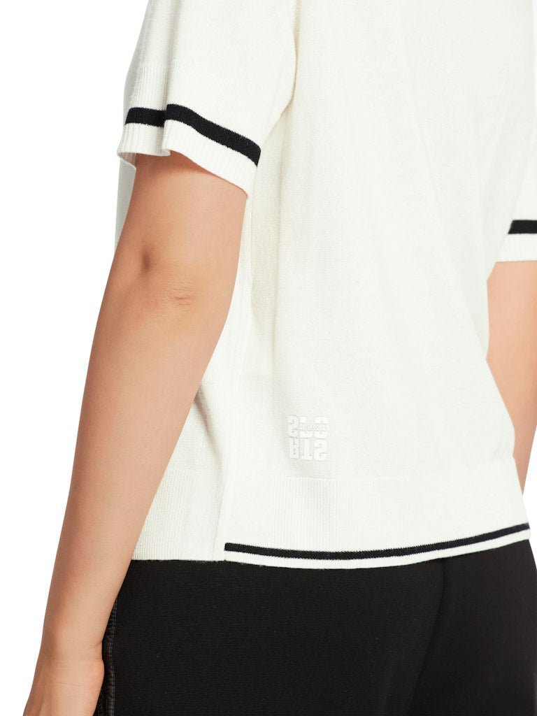 Sweater mit Zipp "Rethink Together"