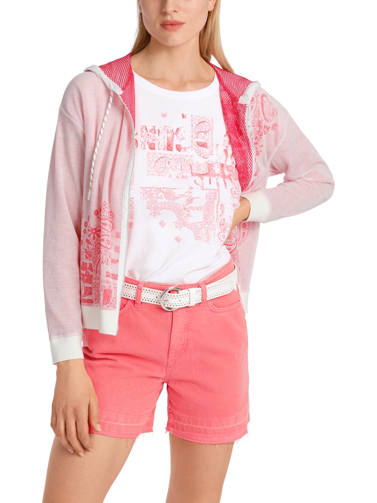 Knitted in Germany Cardigan mit Kapuze