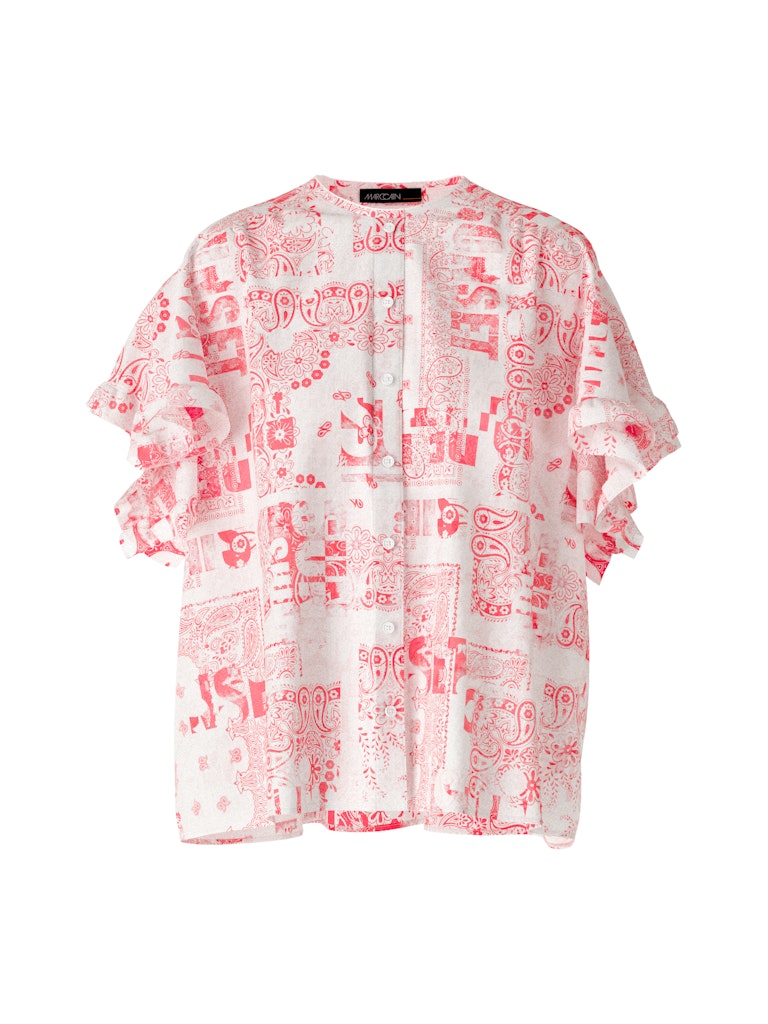 Marc Cain-Bluse mit Volantärmeln-Hemden & Blusen-Black-Deal-Outlet-by-ARCHIVIST