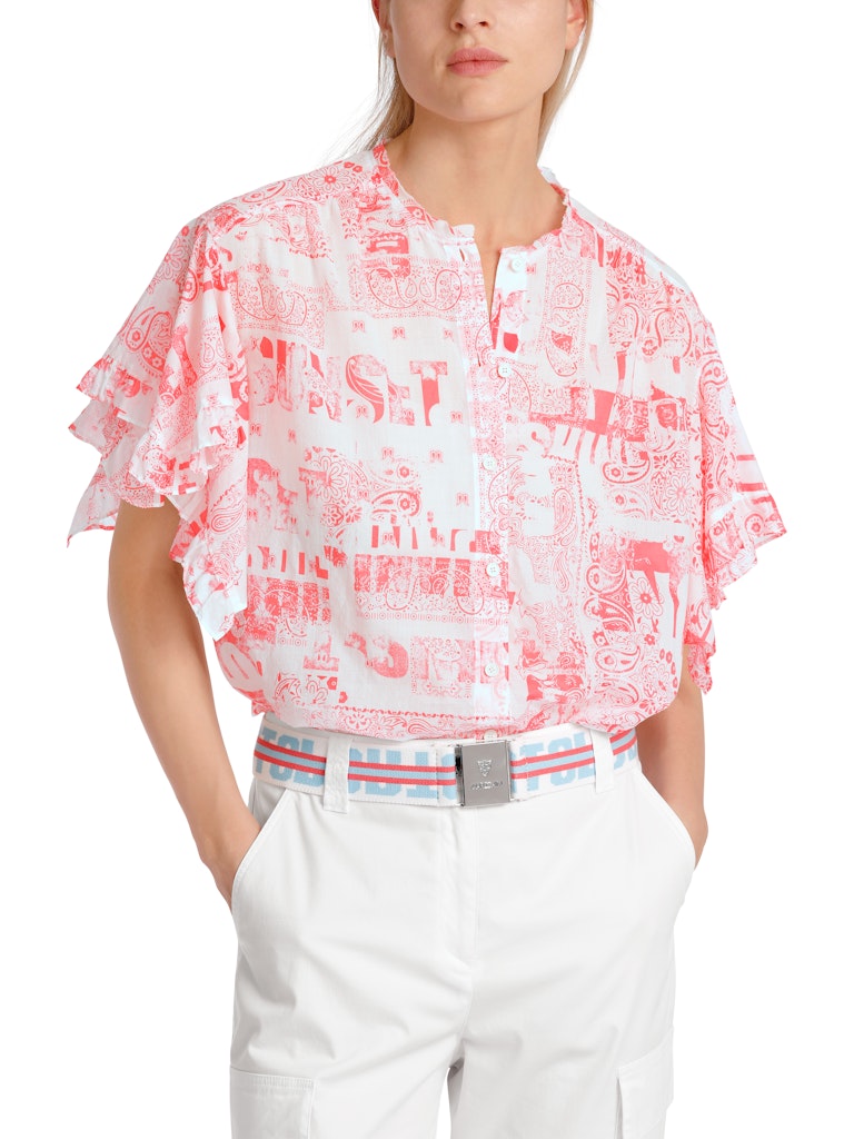 Marc Cain-Bluse mit Volantärmeln-Hemden & Blusen-Black-Deal-Outlet-by-ARCHIVIST