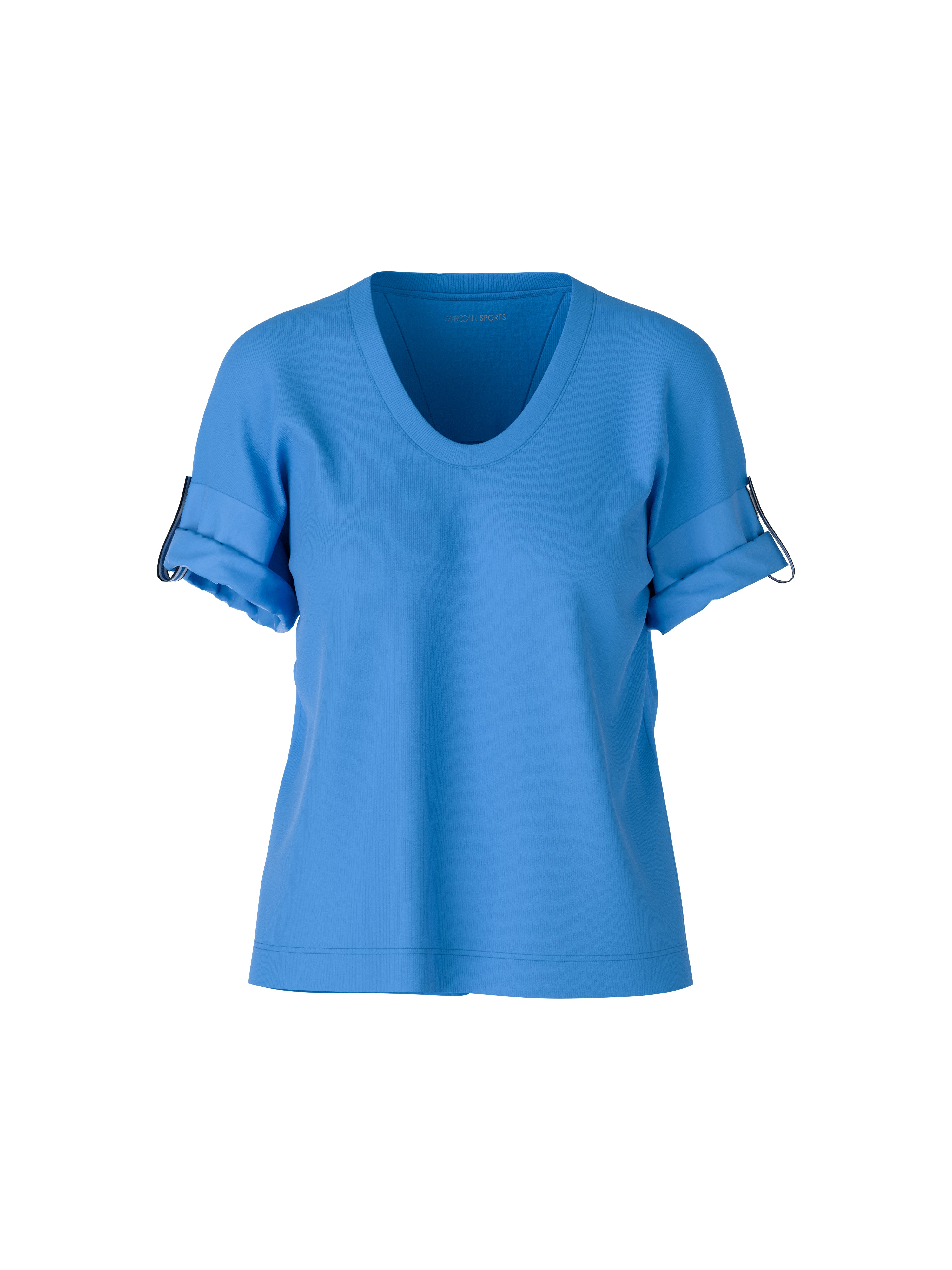 Marc Cain-T-Shirt im Materialmix-Shirts-Black-Deal-Outlet-by-ARCHIVIST