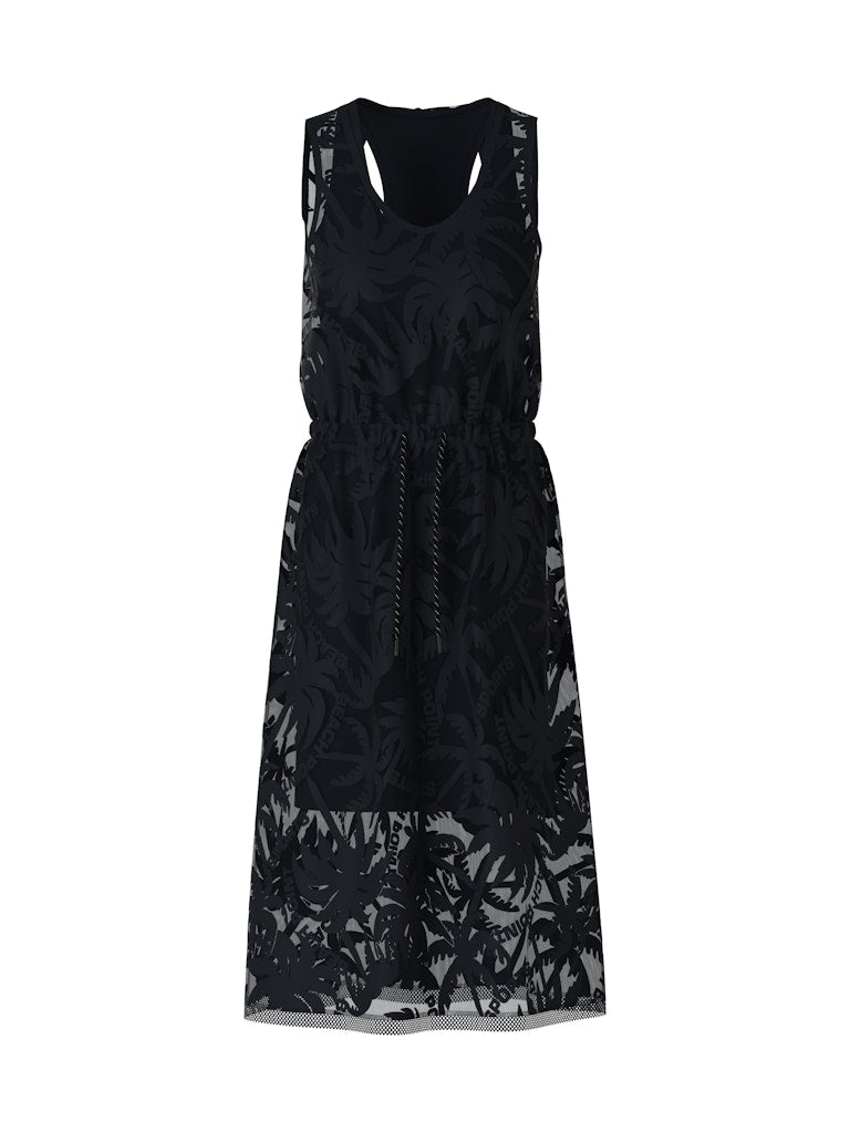 Marc Cain-Netzkleid im Palmendessin-Kleider & Röcke-Black-Deal-Outlet-by-ARCHIVIST