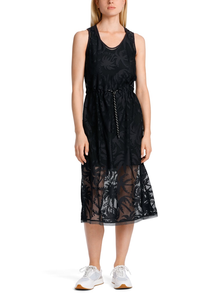 Marc Cain-Netzkleid im Palmendessin-Kleider & Röcke-Black-Deal-Outlet-by-ARCHIVIST