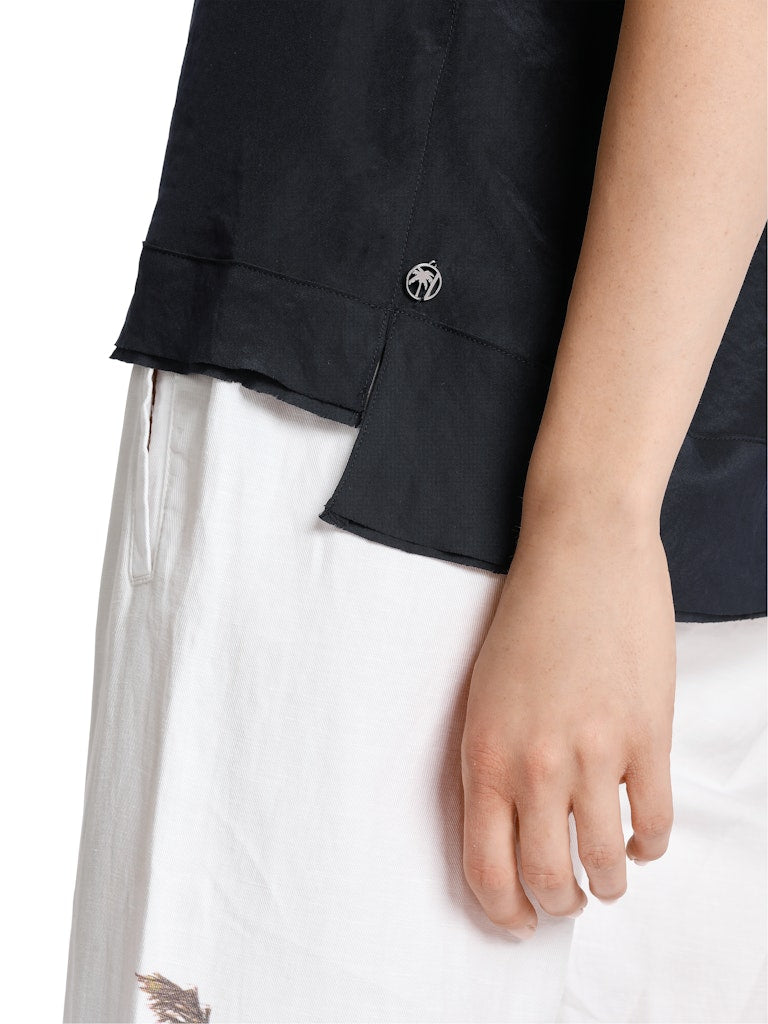 Unifarbene Schlupfbluse