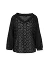 Marc Cain-Bluse mit Lochstickerei-Hemden & Blusen-Black-Deal-Outlet-by-ARCHIVIST
