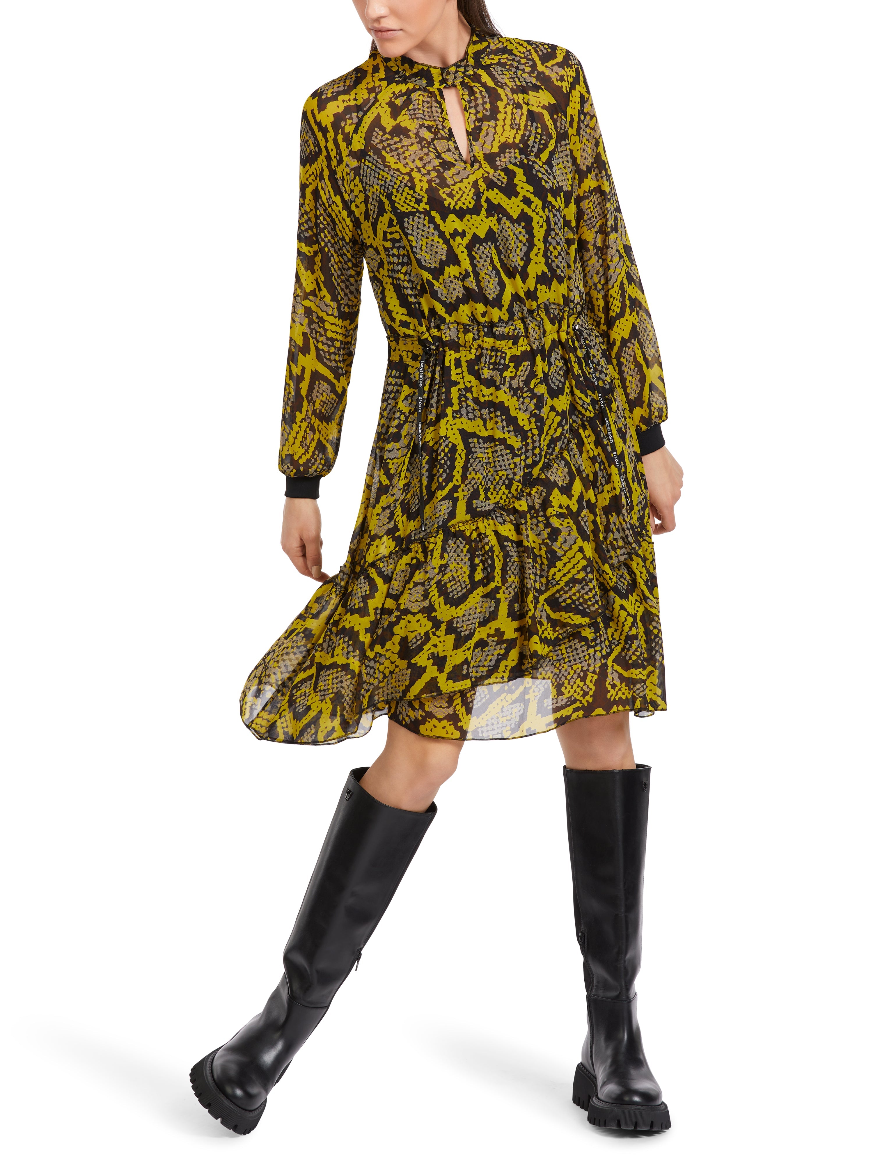 Kleid mit fantasievollem Kroko-Print