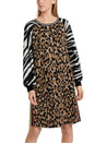 Marc Cain-Kurzes Kleid mit Tierfell-Print-ARCHIVIST