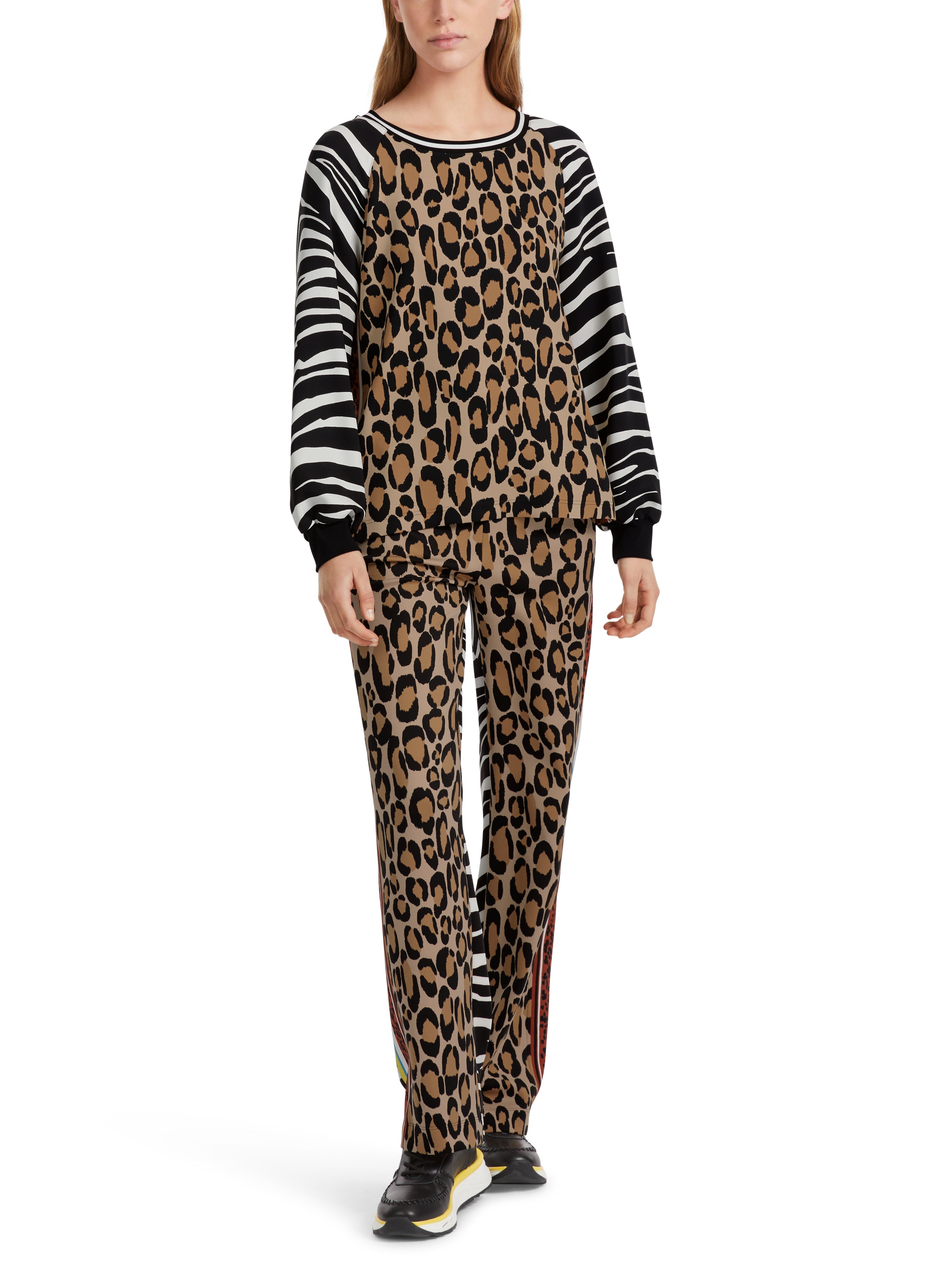 Marc Cain-Bluse mit Zebra- und Leo-Print-ARCHIVIST