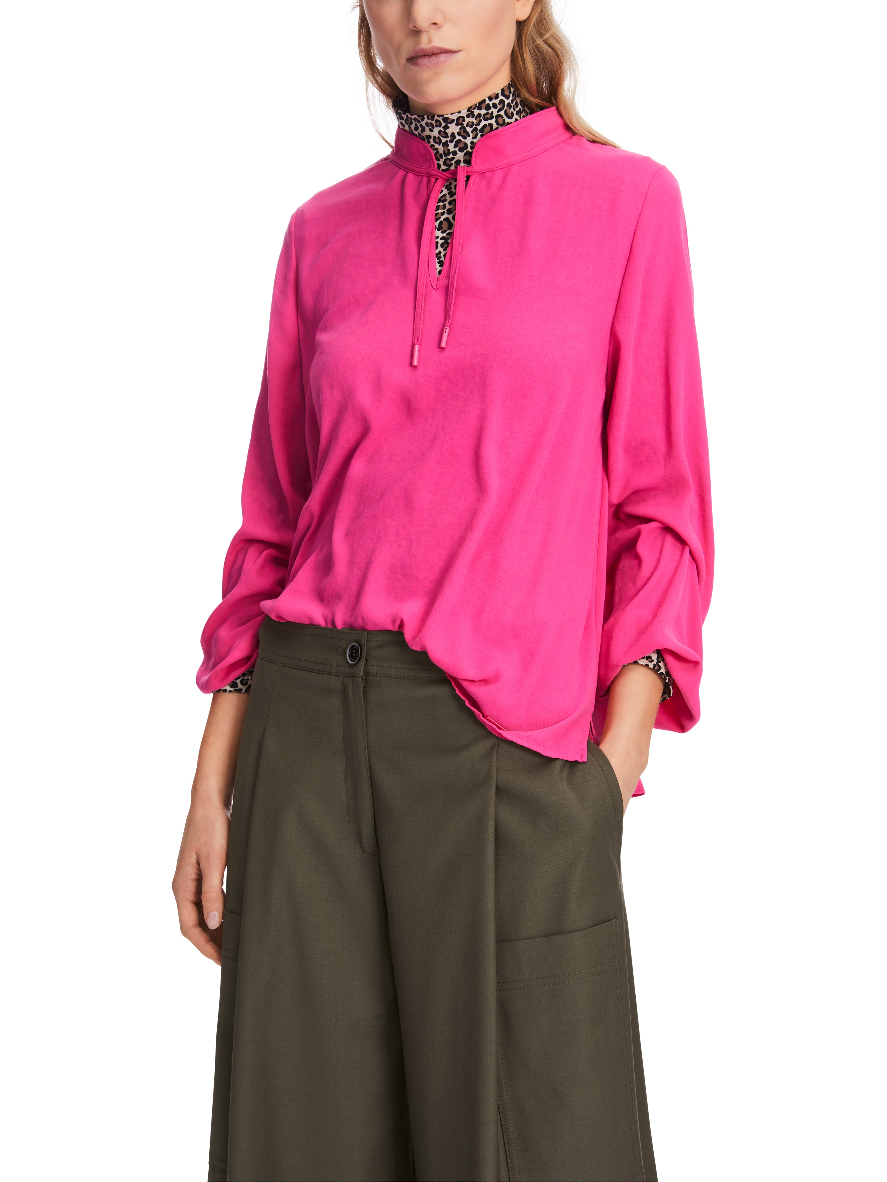 Weite Bluse mit Langarm