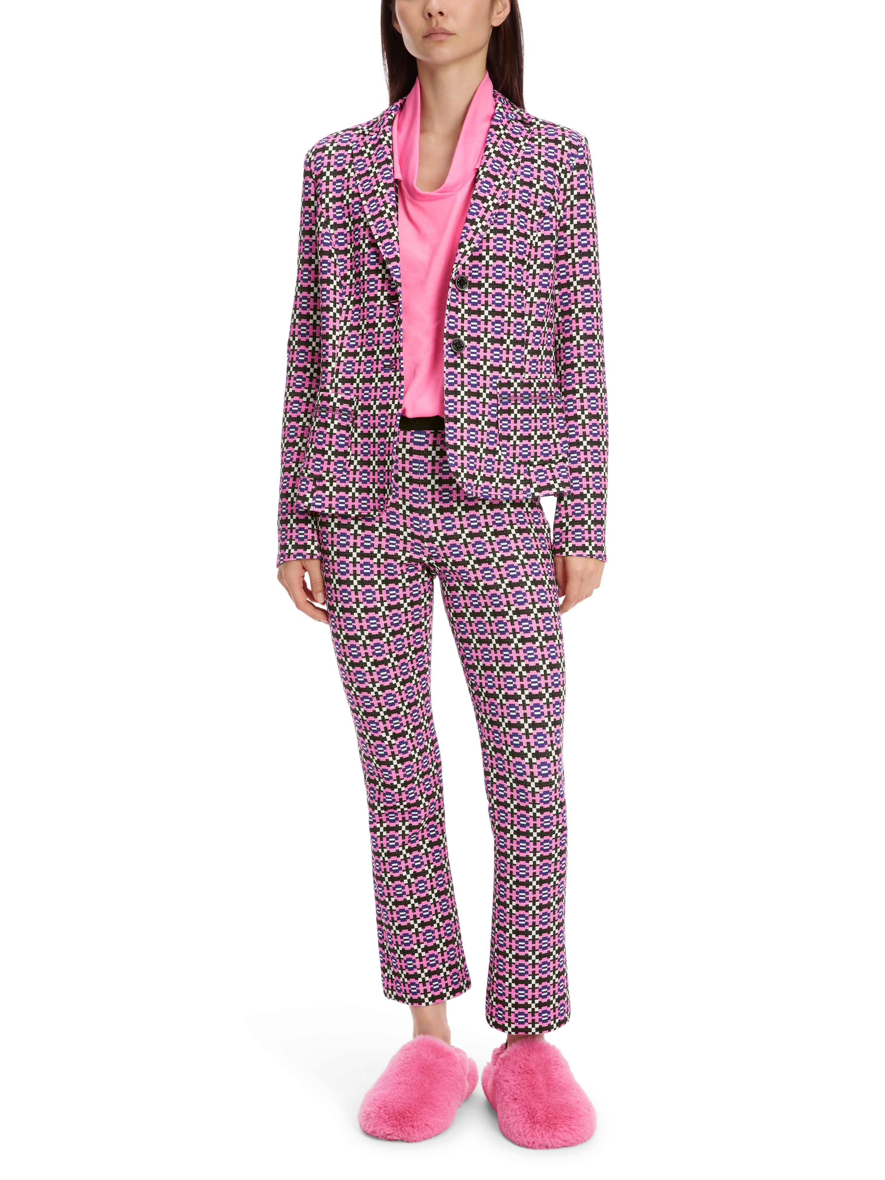 Marc Cain-Scuba-Jersey-Blazer im Knitjag-Dessin-Jacken & Mäntel-Black-Deal-Outlet-by-ARCHIVIST