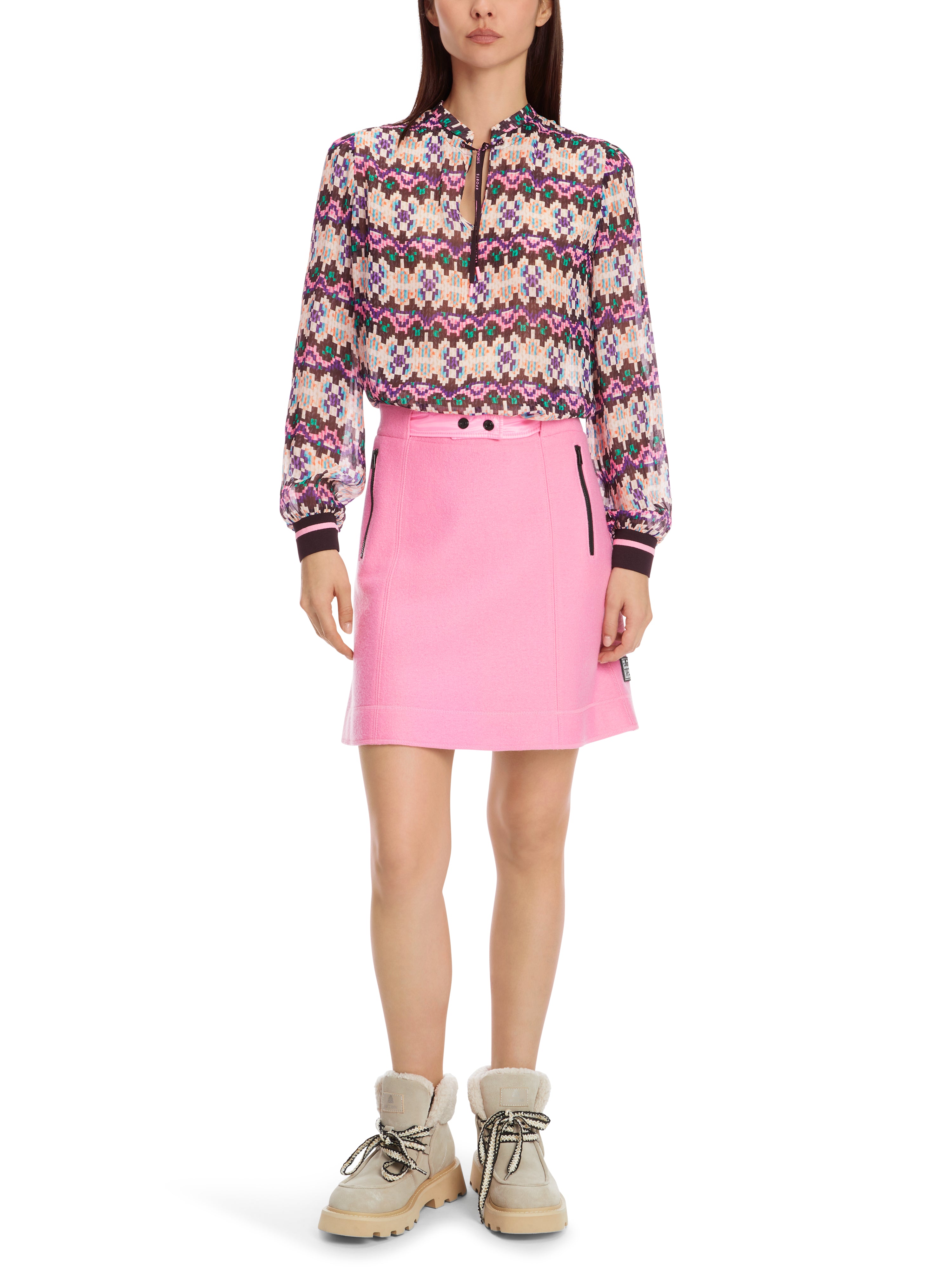 Marc Cain-Schurwoll-Rock Knitted in Germany-Kleider & Röcke-Black-Deal-Outlet-by-ARCHIVIST