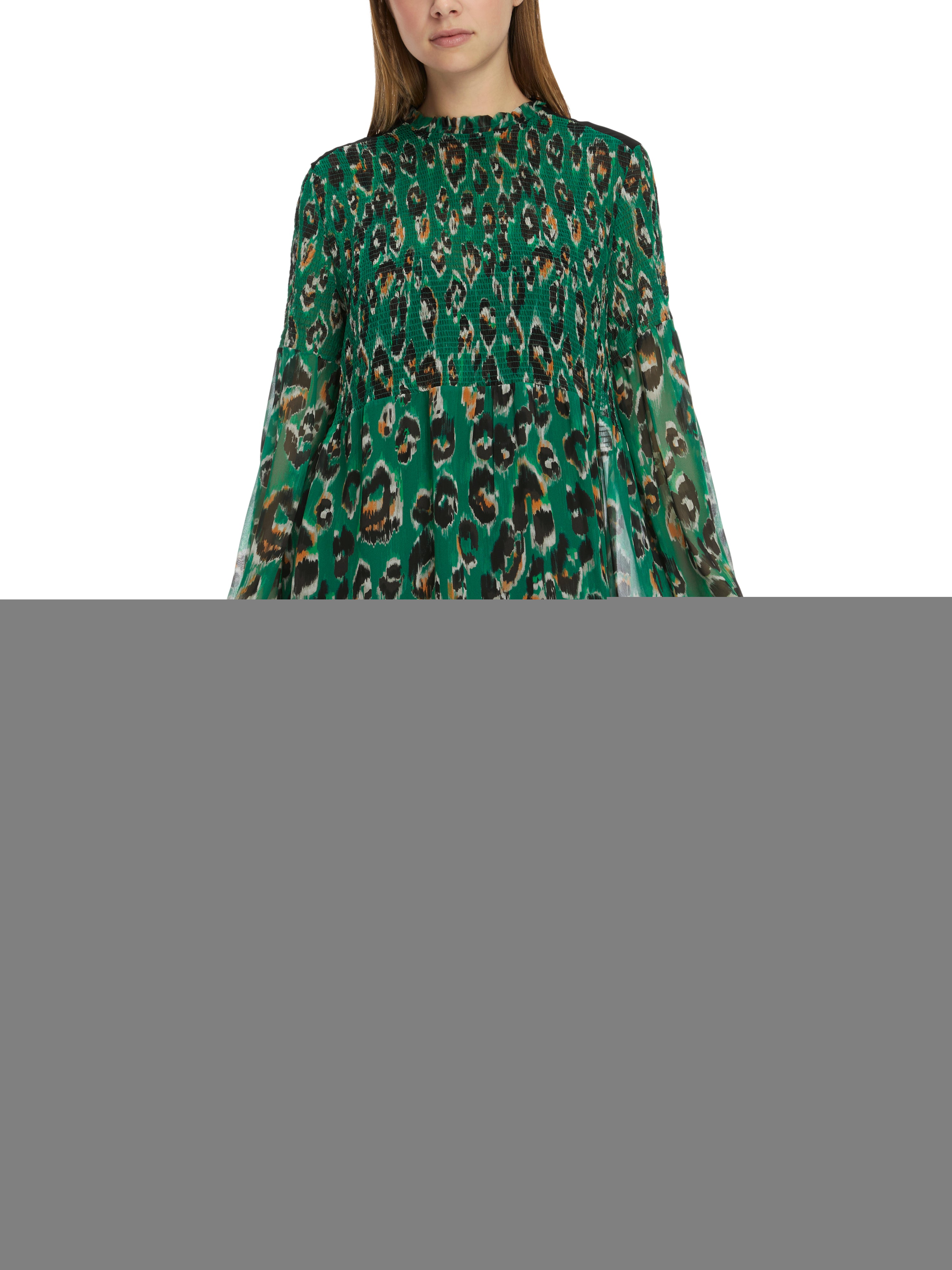 Marc Cain-Gesmoktes Greo-Print-Kleid-Kleider & Röcke-Black-Deal-Outlet-by-ARCHIVIST
