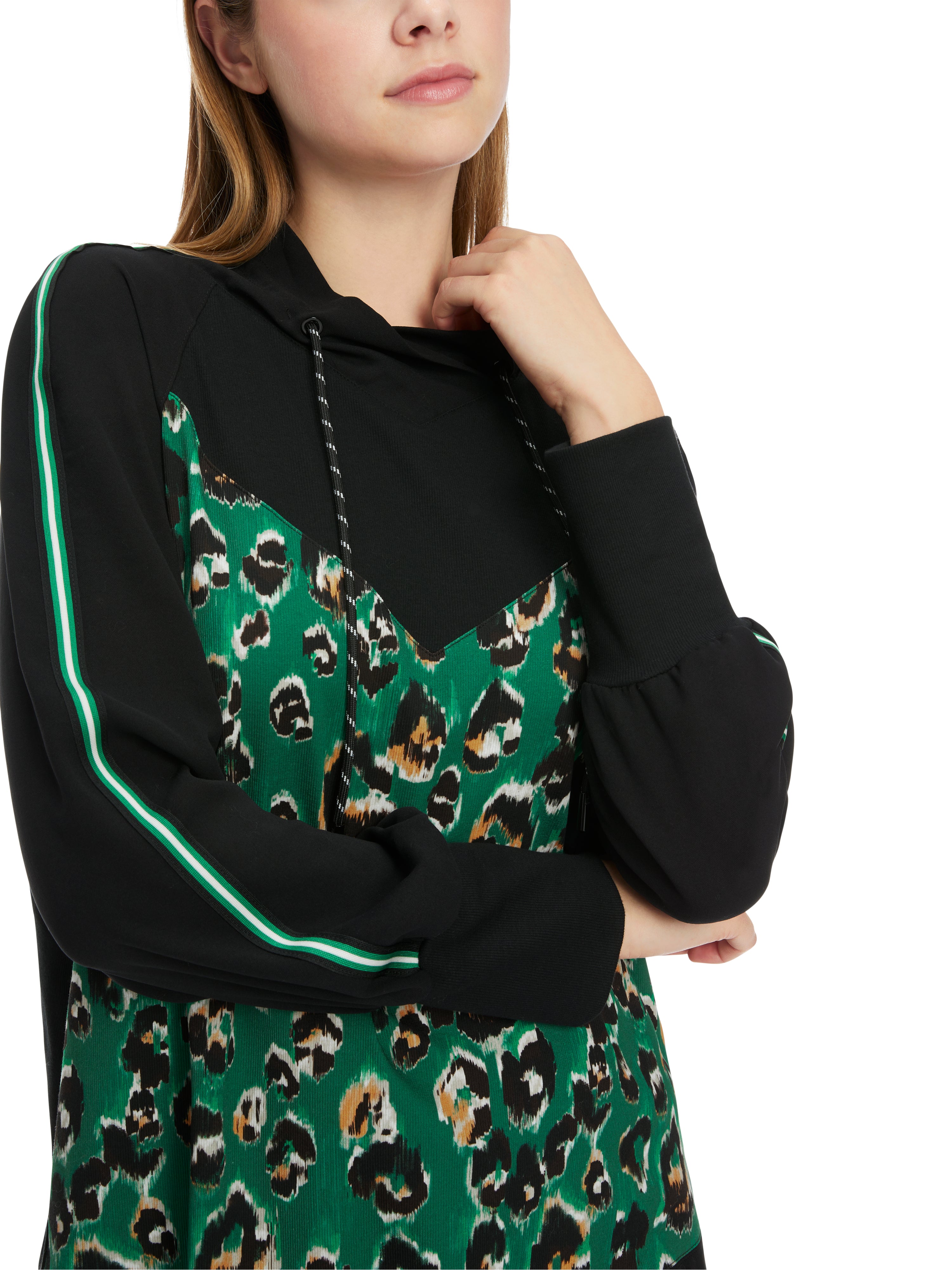 Marc Cain-Bluse mit Greo-Print-Hemden & Blusen-Black-Deal-Outlet-by-ARCHIVIST