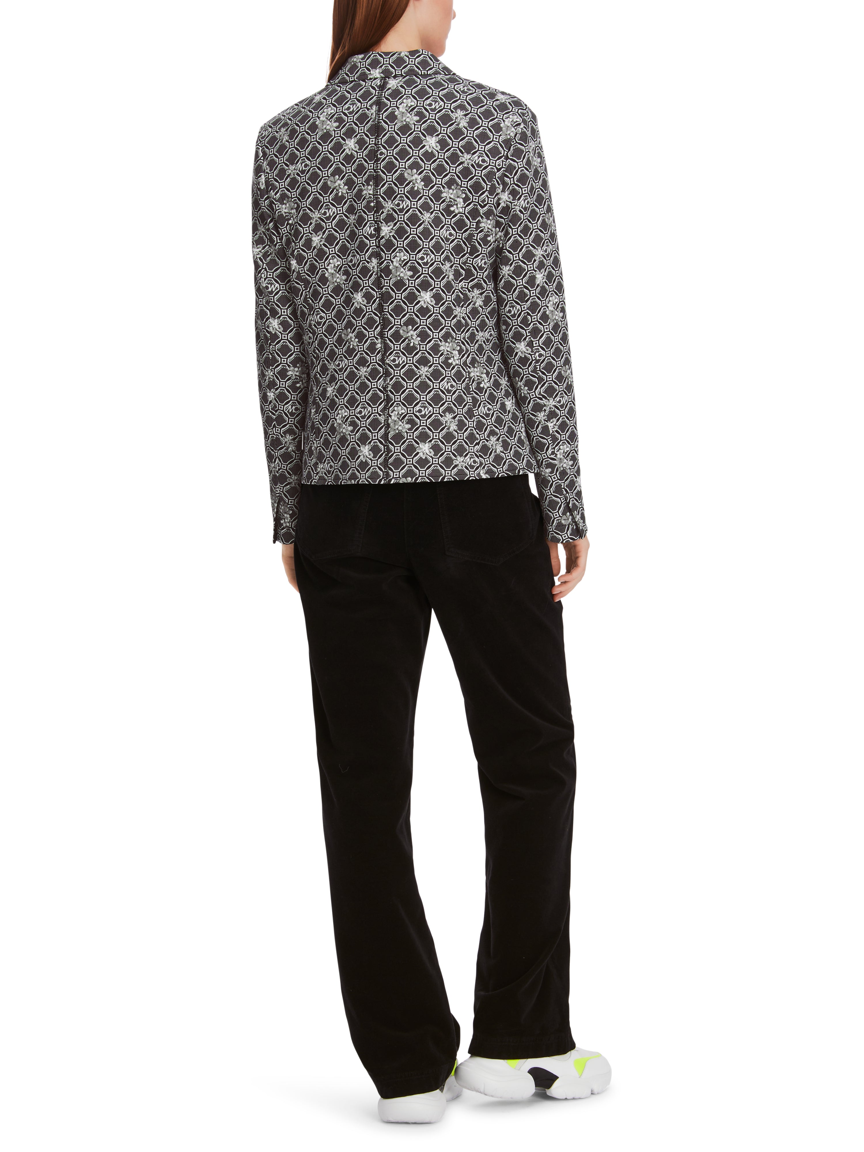 Bedruckter  Blazer in Scuba-Jersey