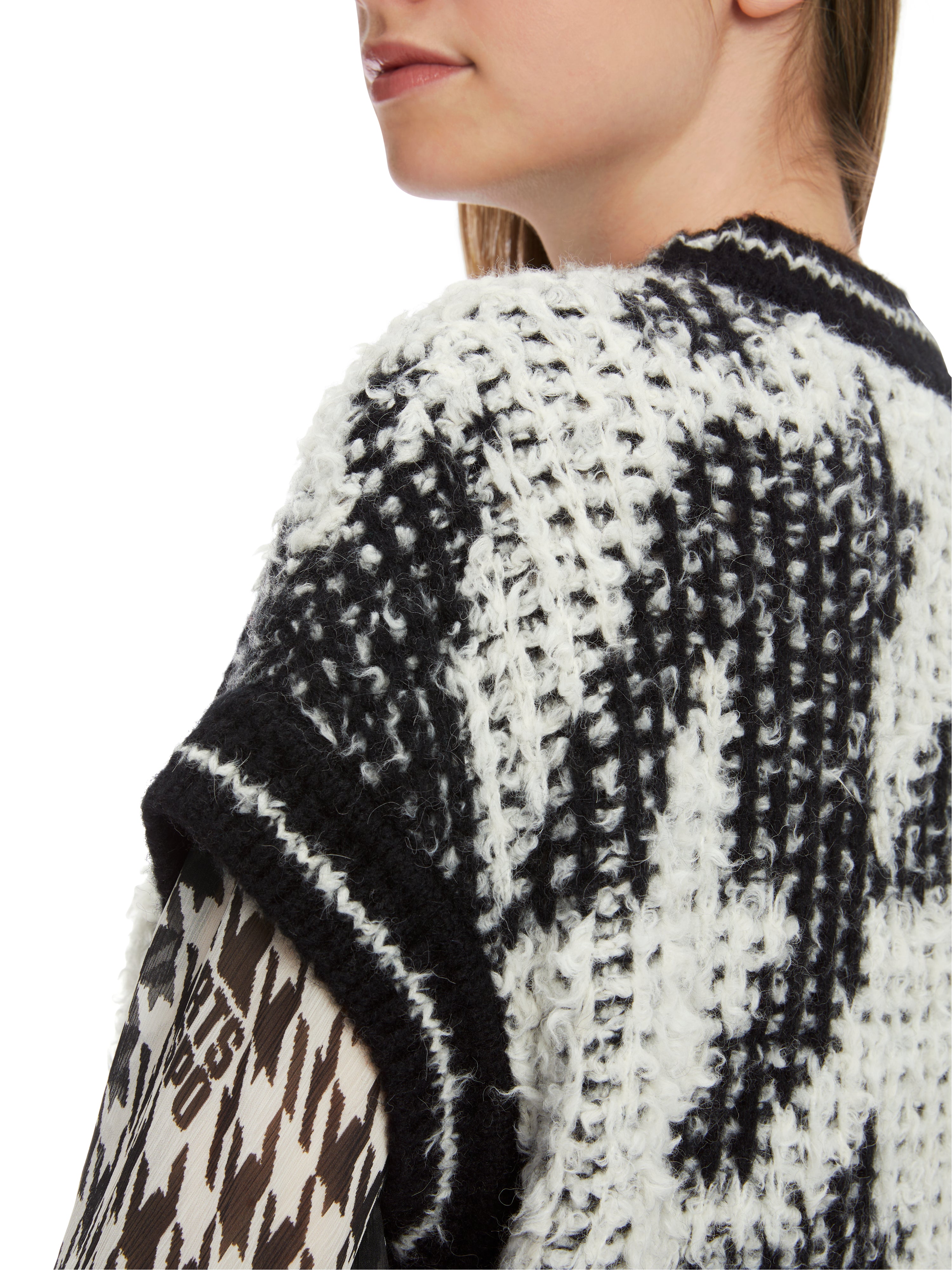 Chickcheck-Pullunder Knitted in Germany