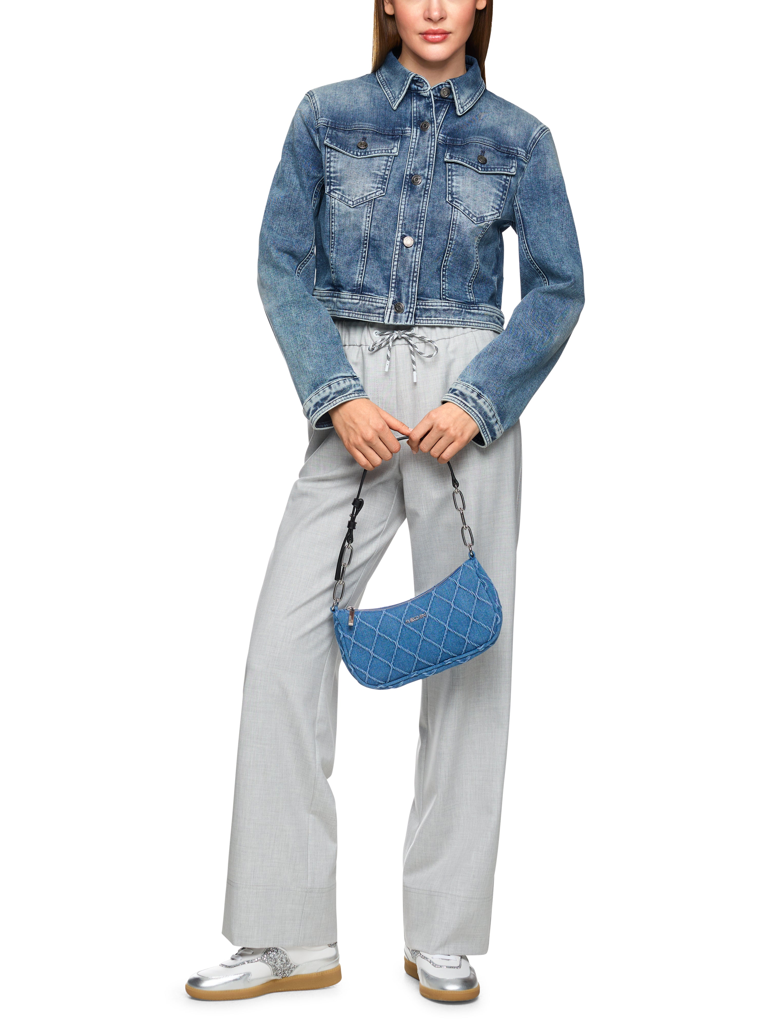 Kurze Jeansjacke "Rethink Together"