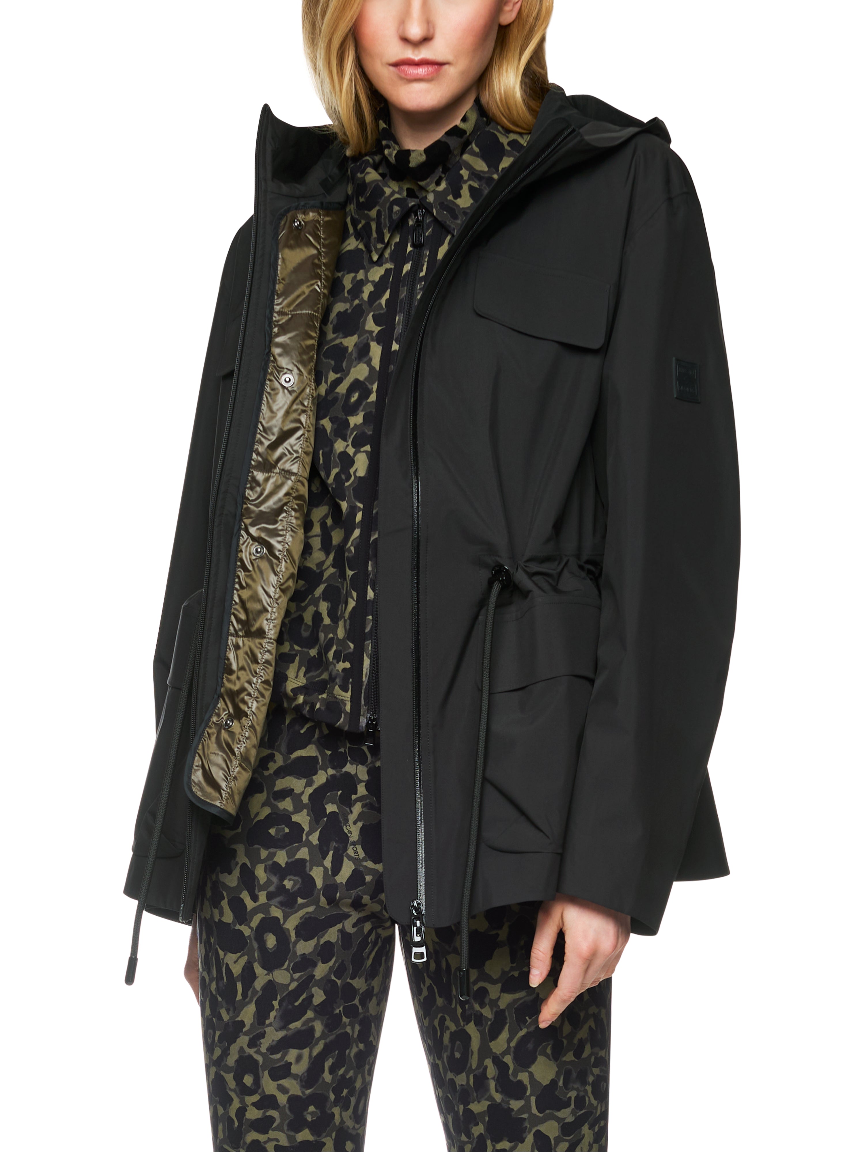 Outdoor Jacke mit Kordelzug