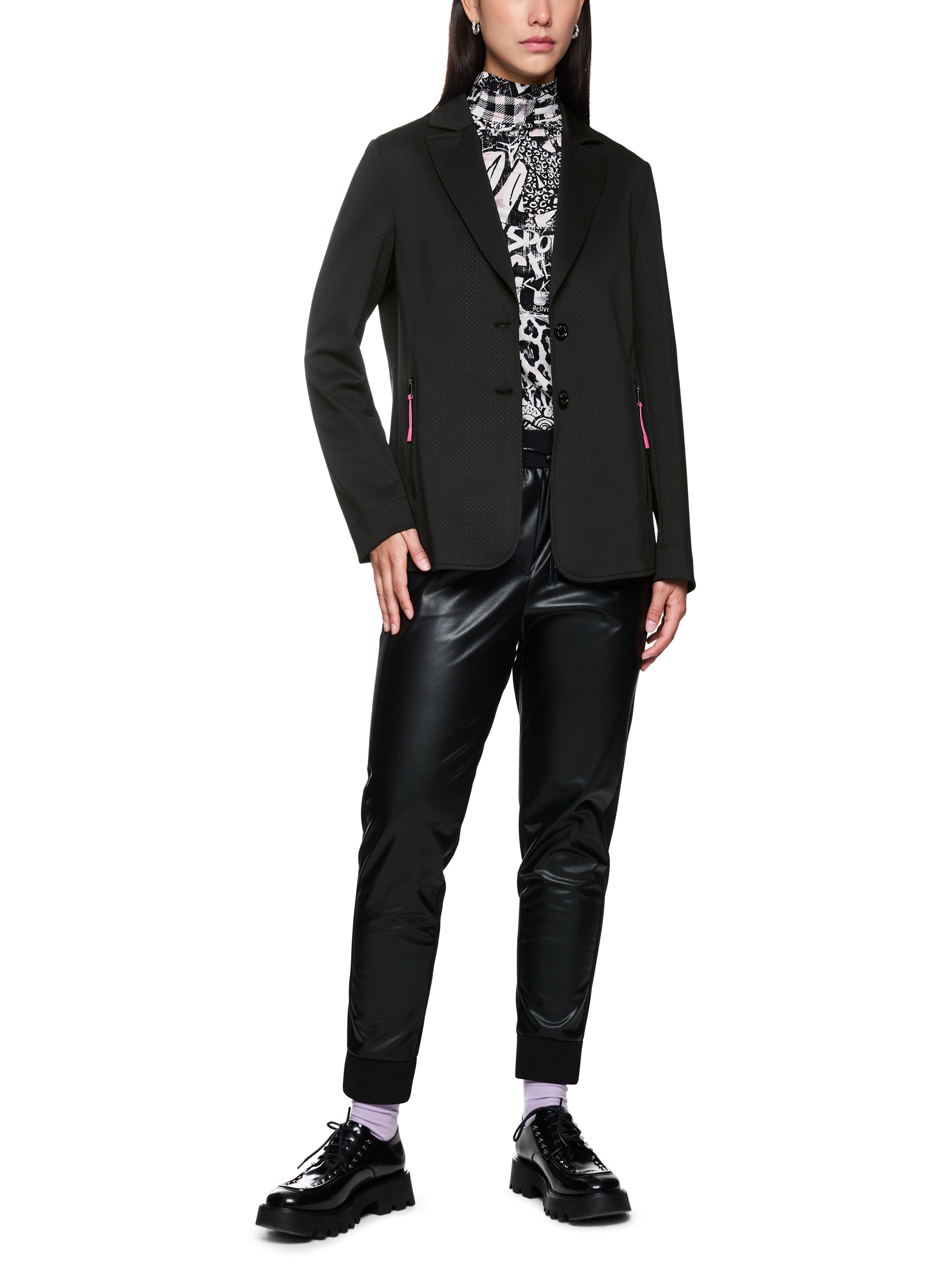 Sportlicher Blazer in Netz-Optik