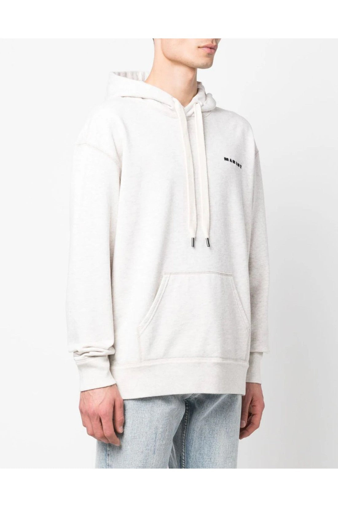 Isabel Marant-OUTLET-SALE-Marcello Logo Embroidered Hoodie-ARCHIVIST