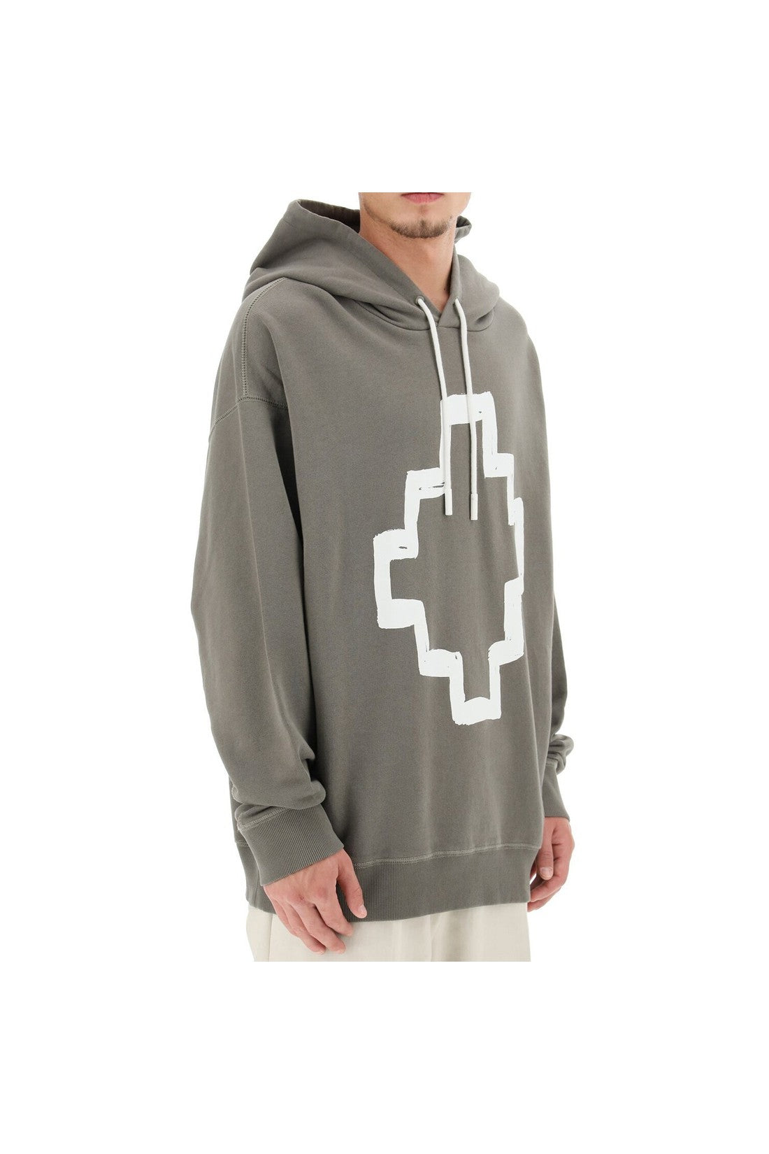 MARCELO BURLON COUNTY OF MILAN-OUTLET-SALE-Marcelo Burlon Oversize Hooded Sweatshirt-ARCHIVIST