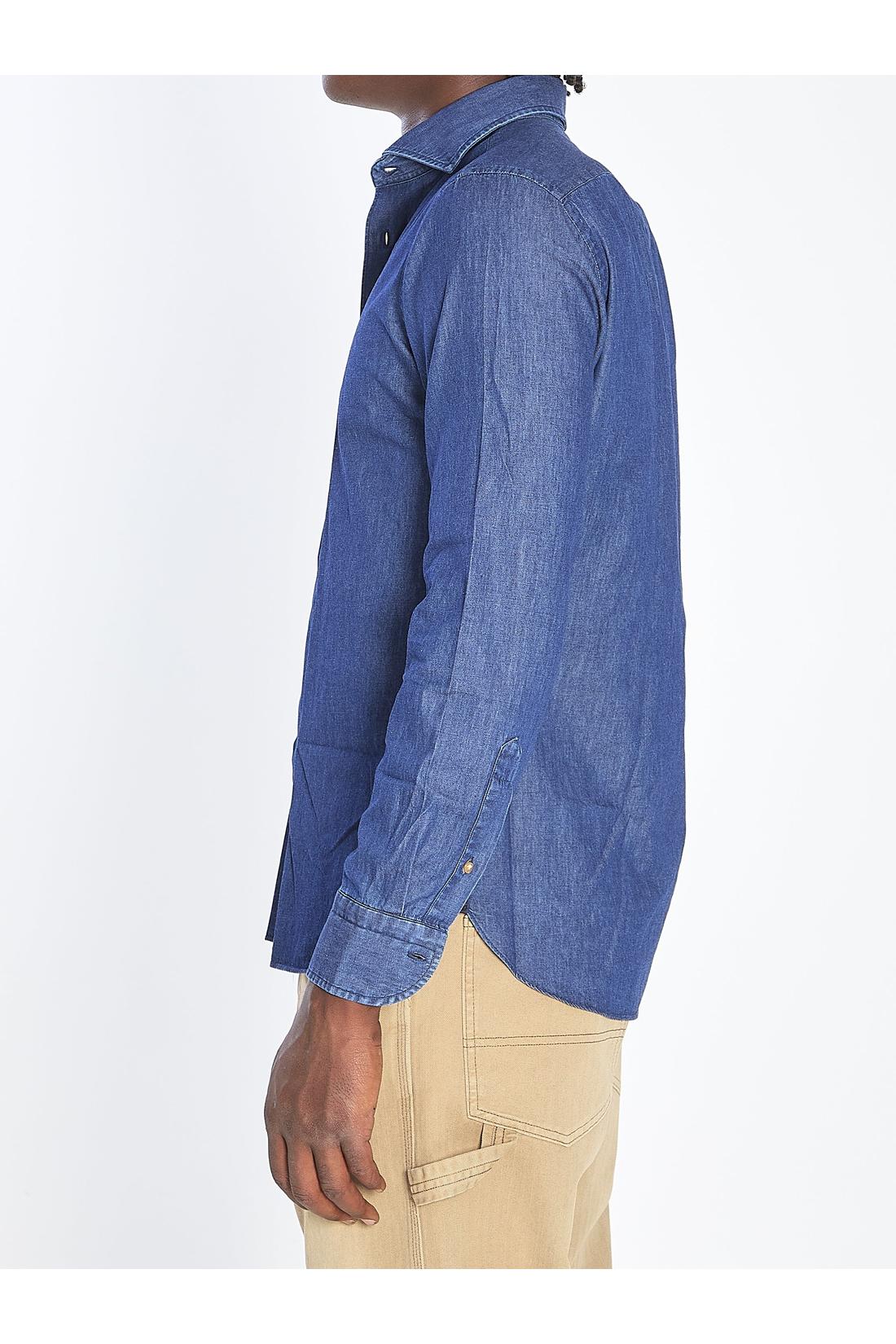 Borriello-OUTLET-SALE-Marechiaro denim shirt-ARCHIVIST