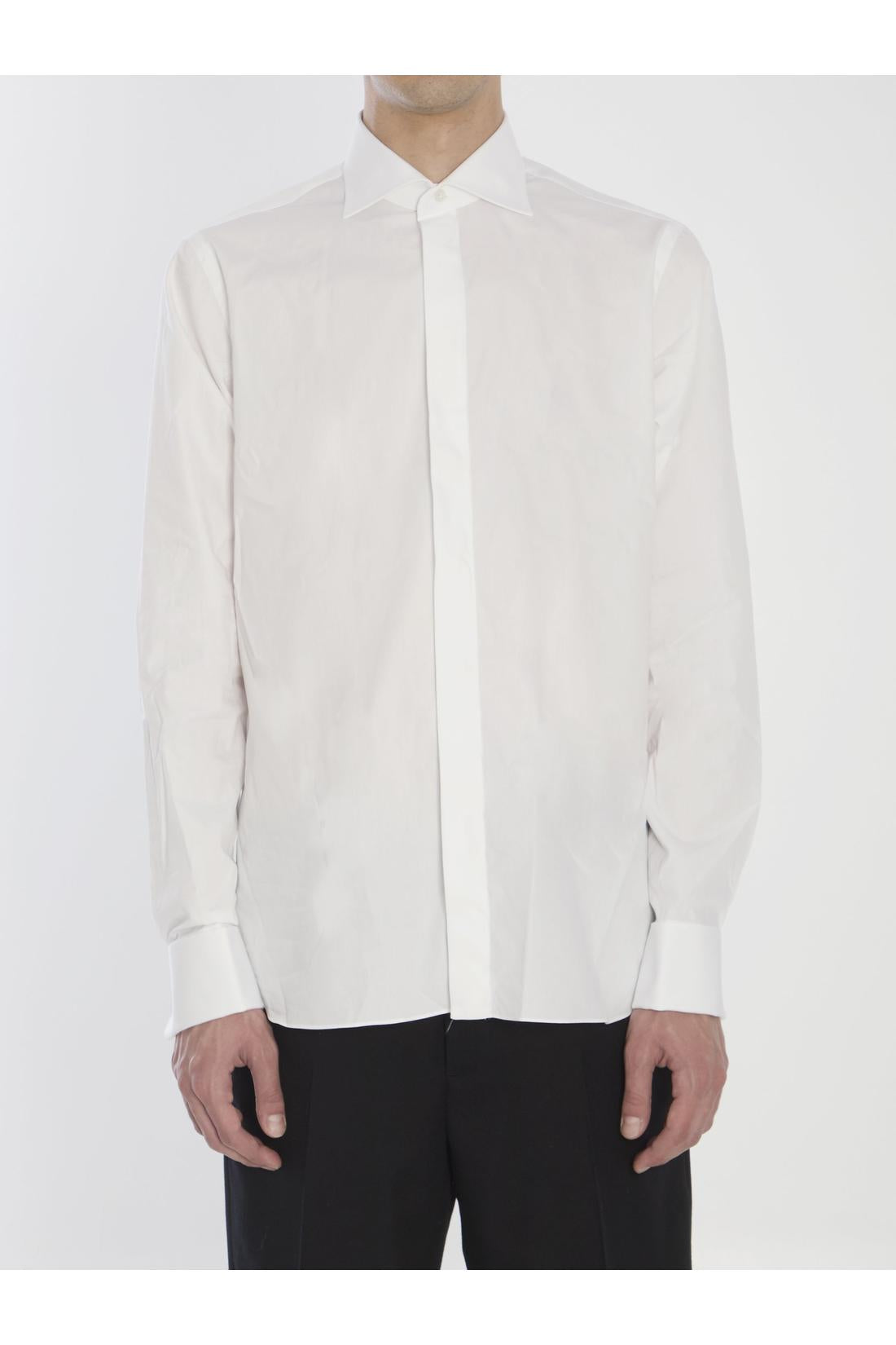 Borriello-OUTLET-SALE-Marechiaro shirt witth cuffs for cufflinks-ARCHIVIST