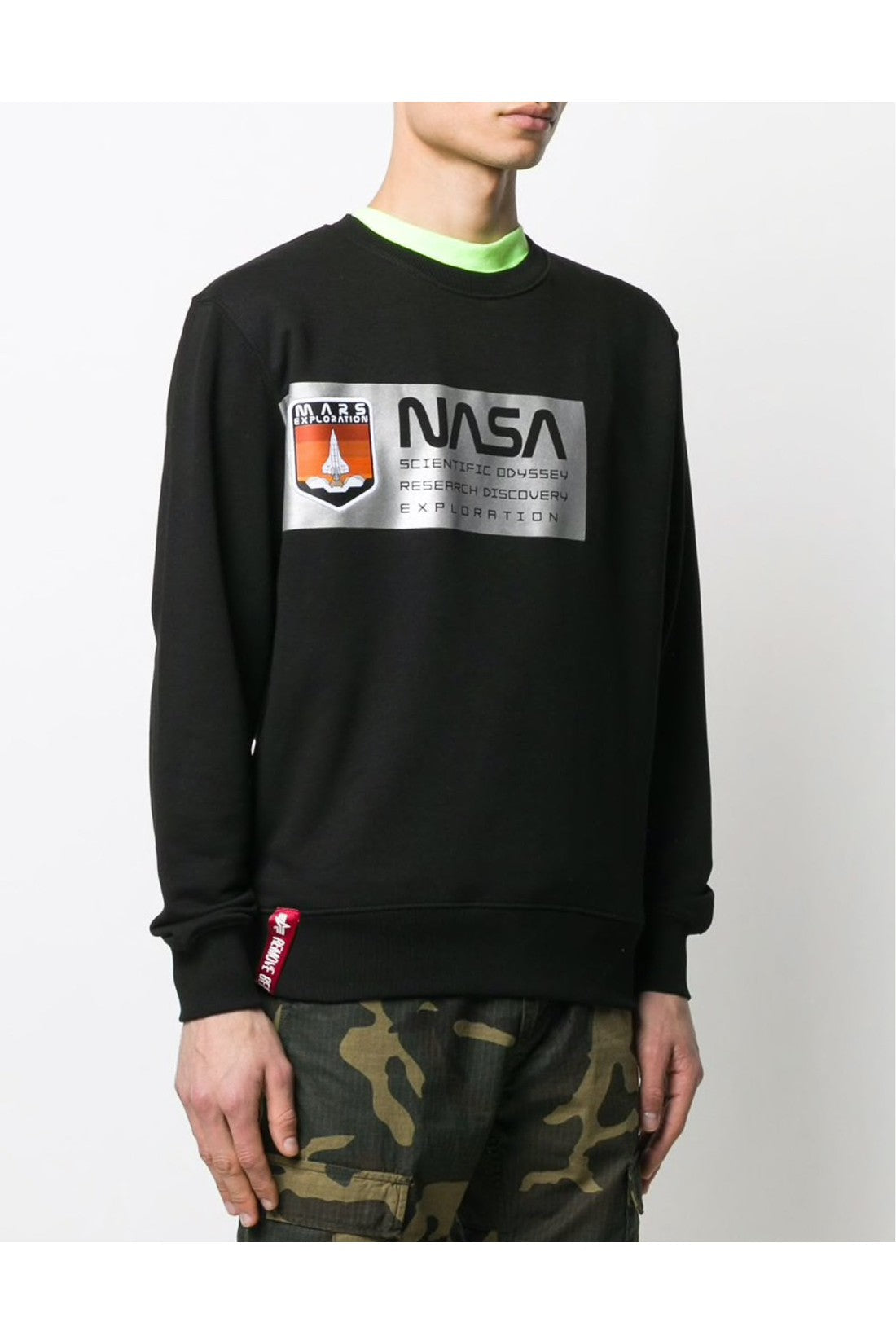 Alpha Industries-OUTLET-SALE-Mars Reflective Sweatshirt-ARCHIVIST