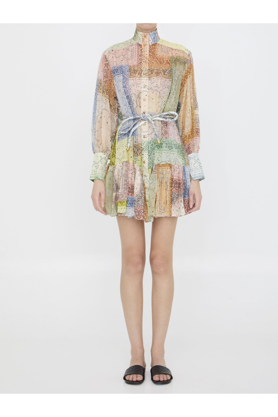 ZIMMERMANN-OUTLET-SALE-Matchmaker Lantern mini dress-ARCHIVIST