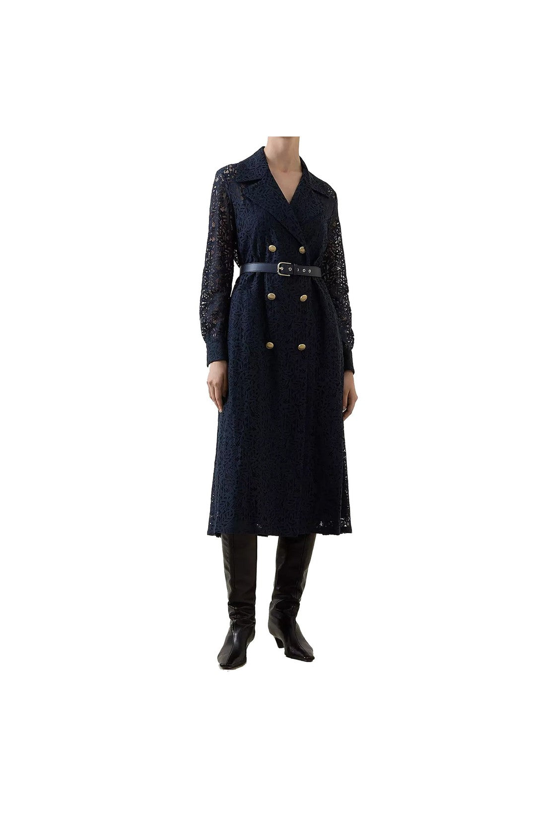 MAX MARA STUDIO-OUTLET-SALE-Max Mara Studio Colimbo Lace Coat-ARCHIVIST