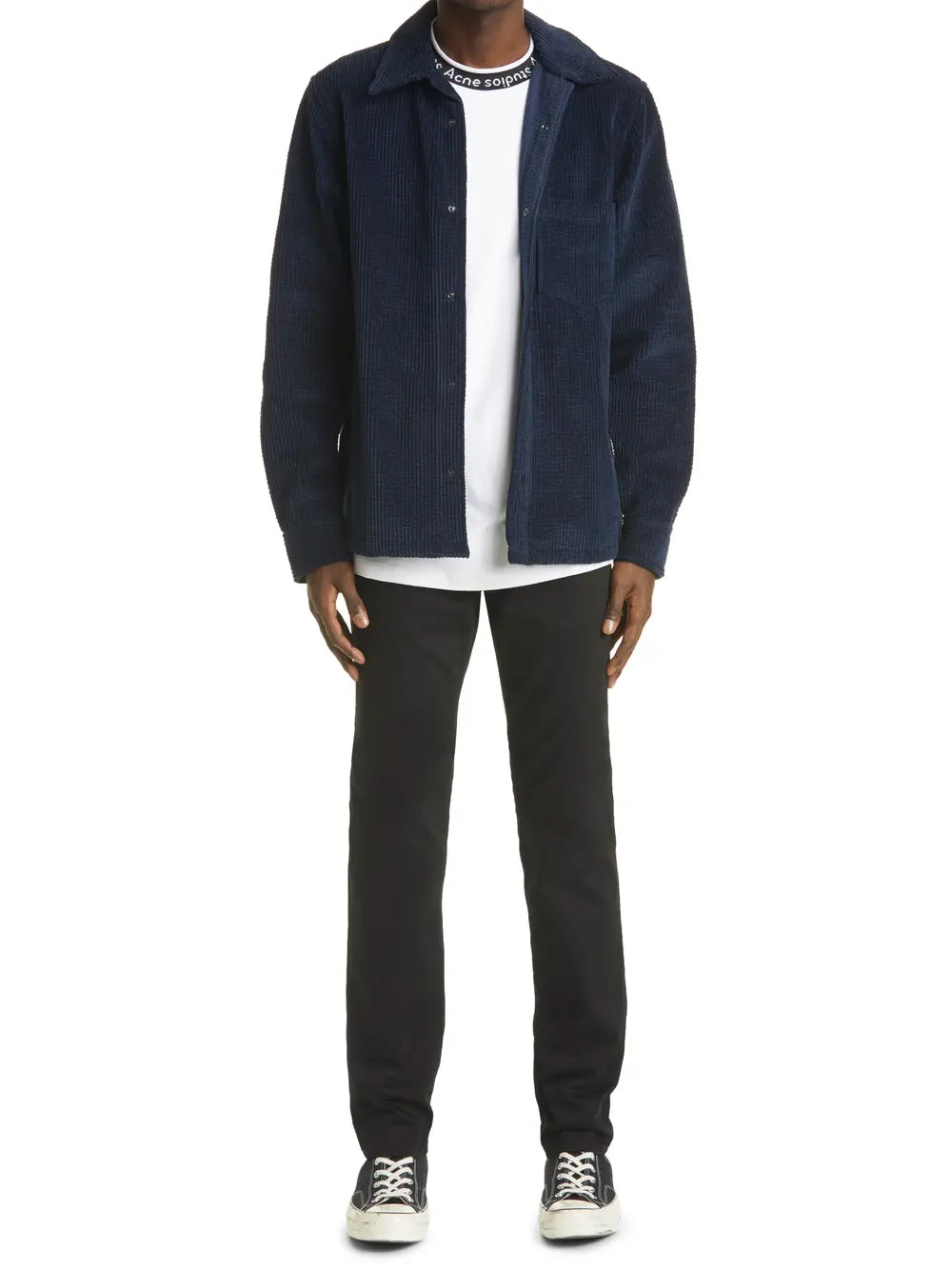 Acne Studios-OUTLET-SALE-Max Stay Black Slim Fit Jeans-ARCHIVIST