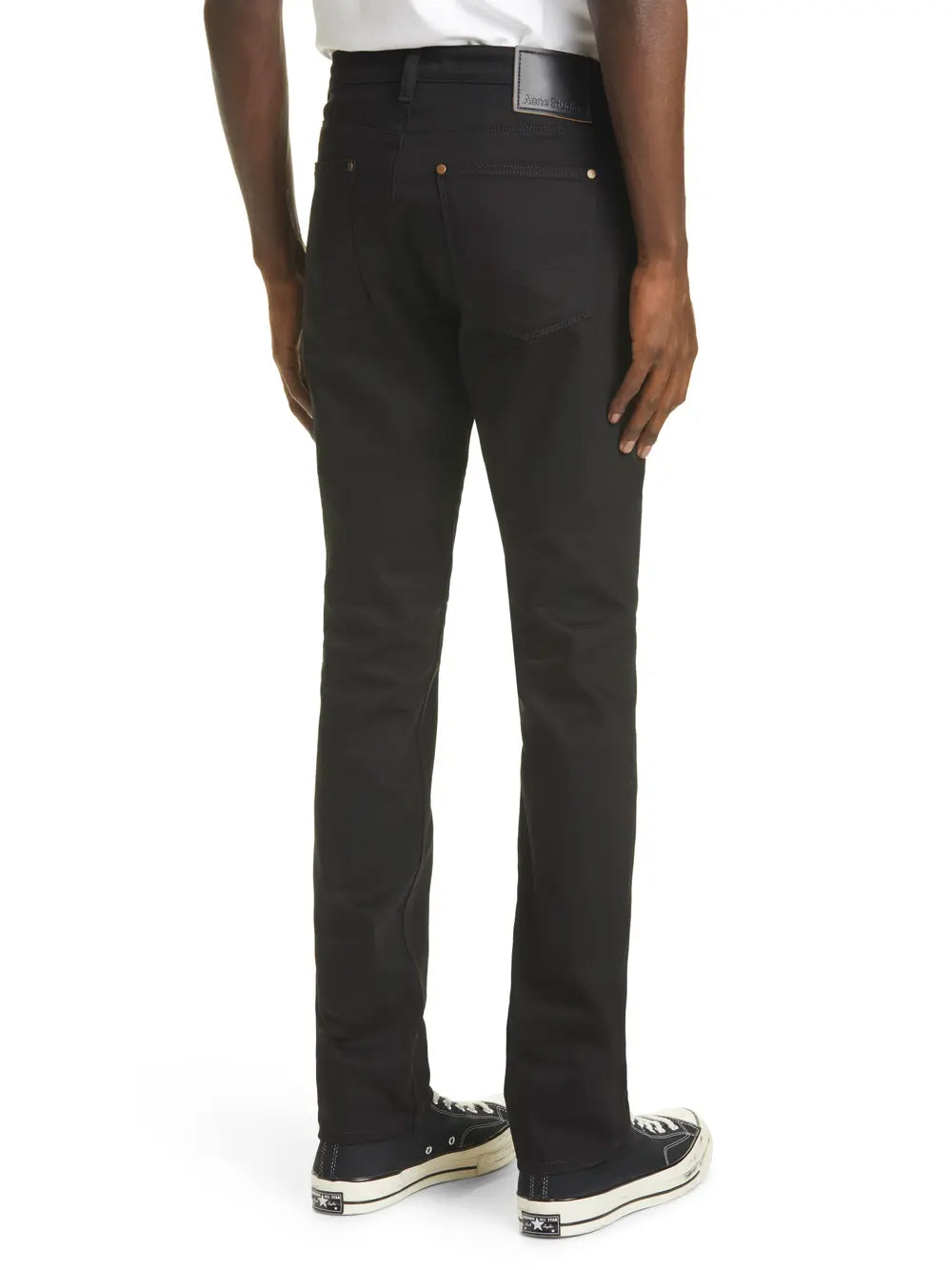 Acne Studios-OUTLET-SALE-Max Stay Black Slim Fit Jeans-ARCHIVIST