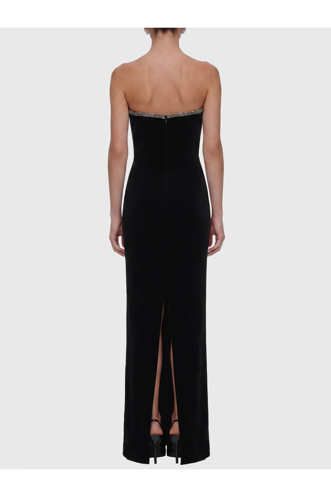 Self Portrait-OUTLET-SALE-Maxi velvet dress-ARCHIVIST