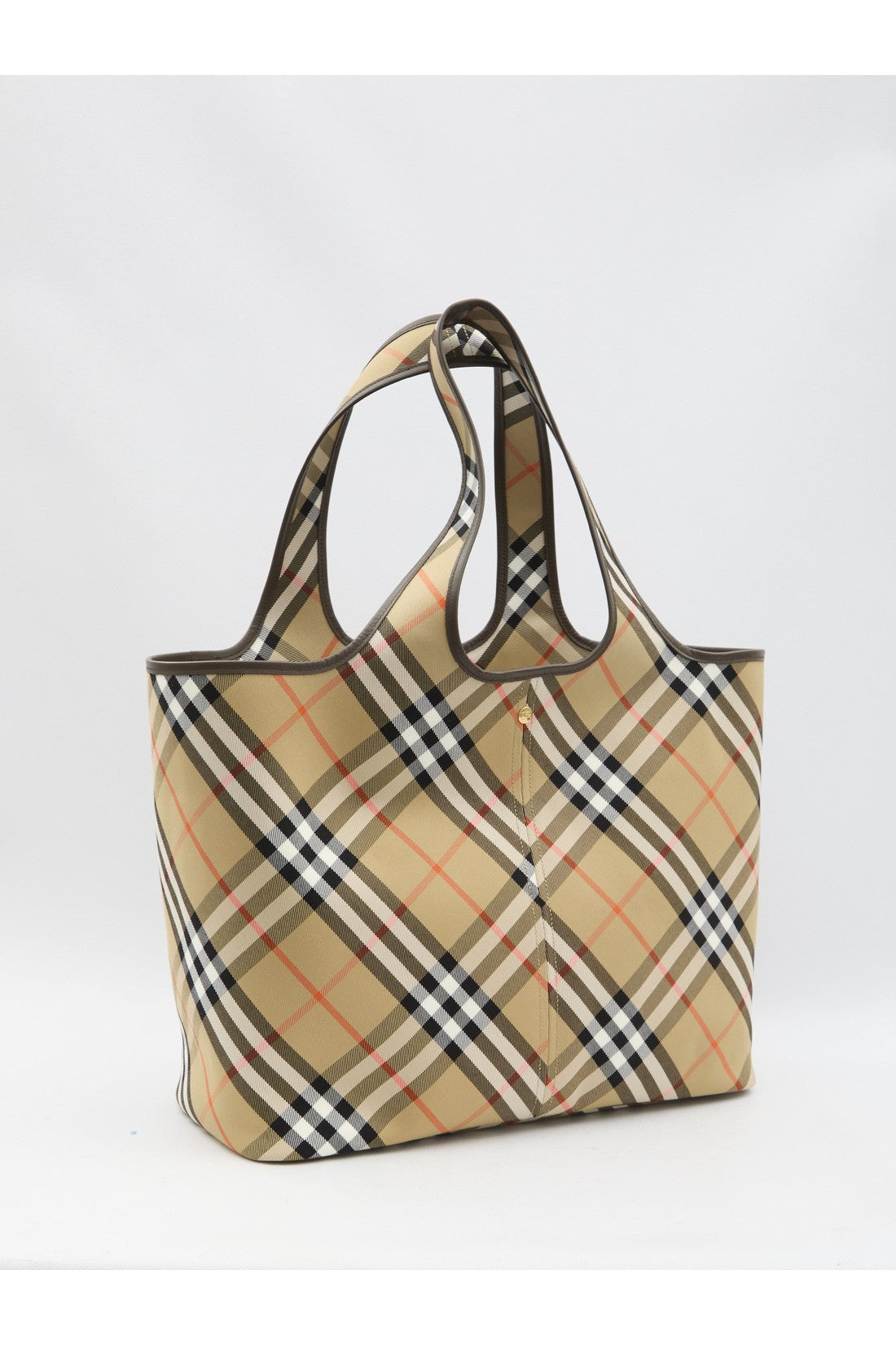 BURBERRY-OUTLET-SALE-Medium Check tote bag-ARCHIVIST