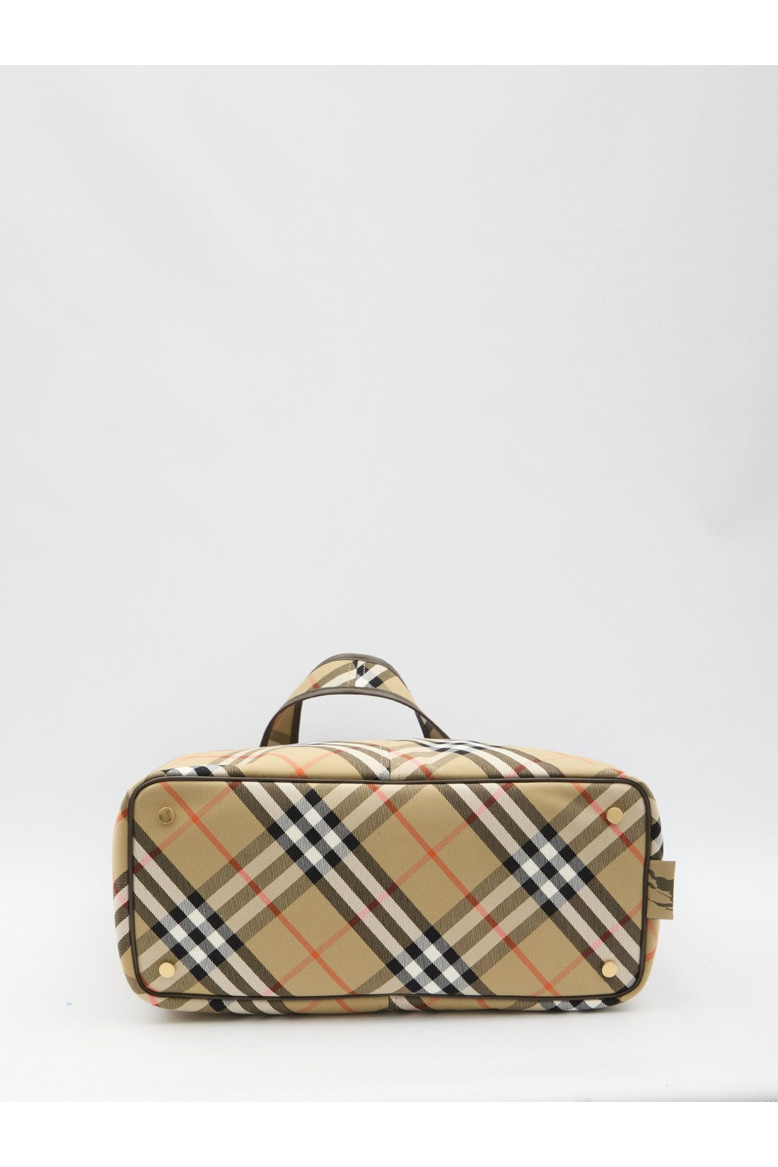 BURBERRY-OUTLET-SALE-Medium Check tote bag-ARCHIVIST