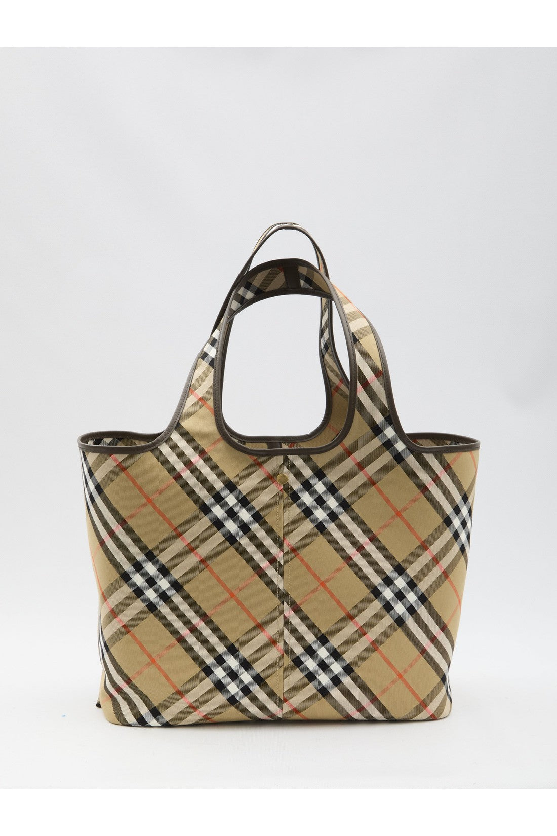 BURBERRY-OUTLET-SALE-Medium Check tote bag-ARCHIVIST