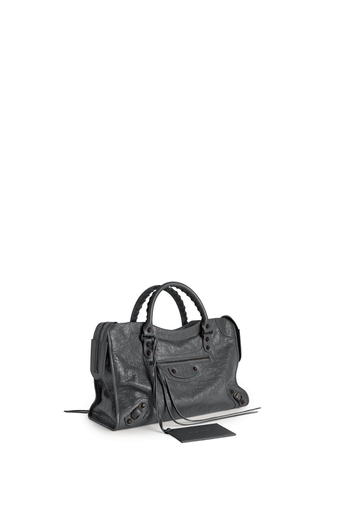 Balenciaga-OUTLET-SALE-Medium Le City bag in volcanic stone-ARCHIVIST