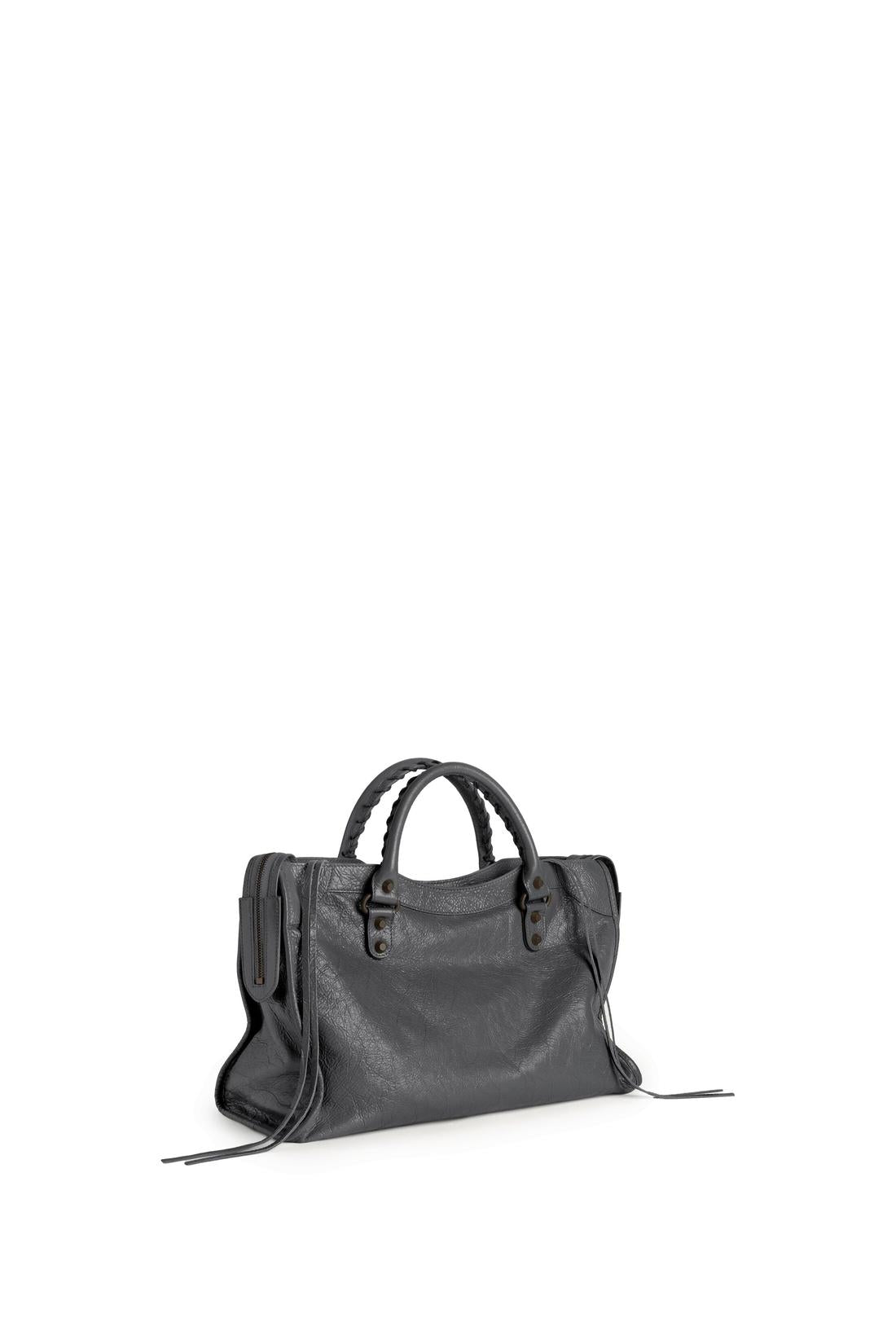 Balenciaga-OUTLET-SALE-Medium Le City bag in volcanic stone-ARCHIVIST