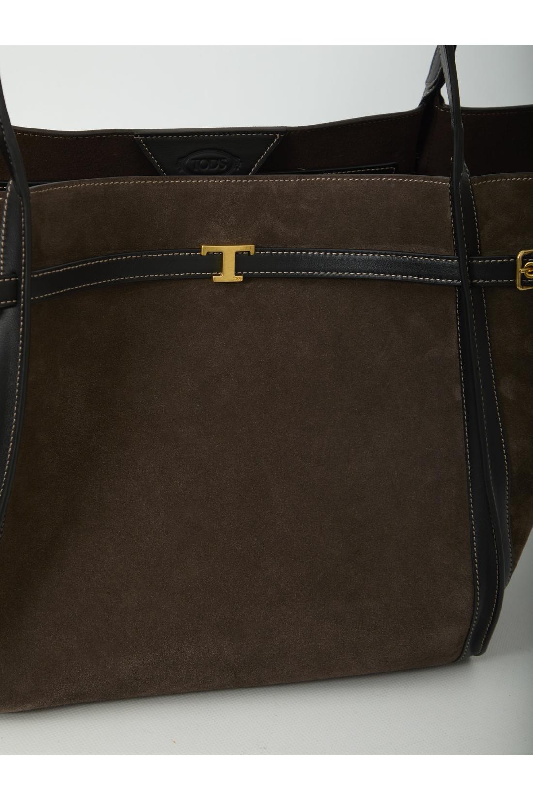 Tod'S-OUTLET-SALE-Medium T Signature shopping bag-ARCHIVIST