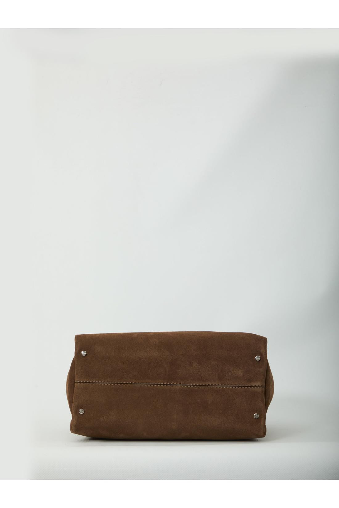 Tod'S-OUTLET-SALE-Medium suede leather bag-ARCHIVIST