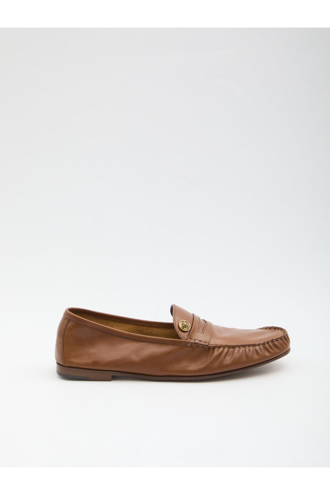 Medusa leather loafers-Flache Schuhe-Versace-36-BRAUN-ARCHIVIST