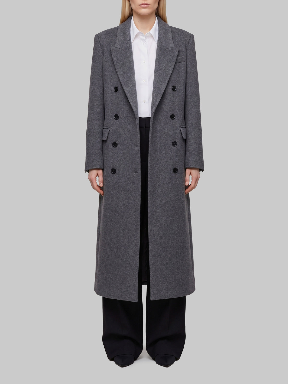 Ivy Oak-OUTLET-SALE-Melange grey IOChloris coat-ARCHIVIST