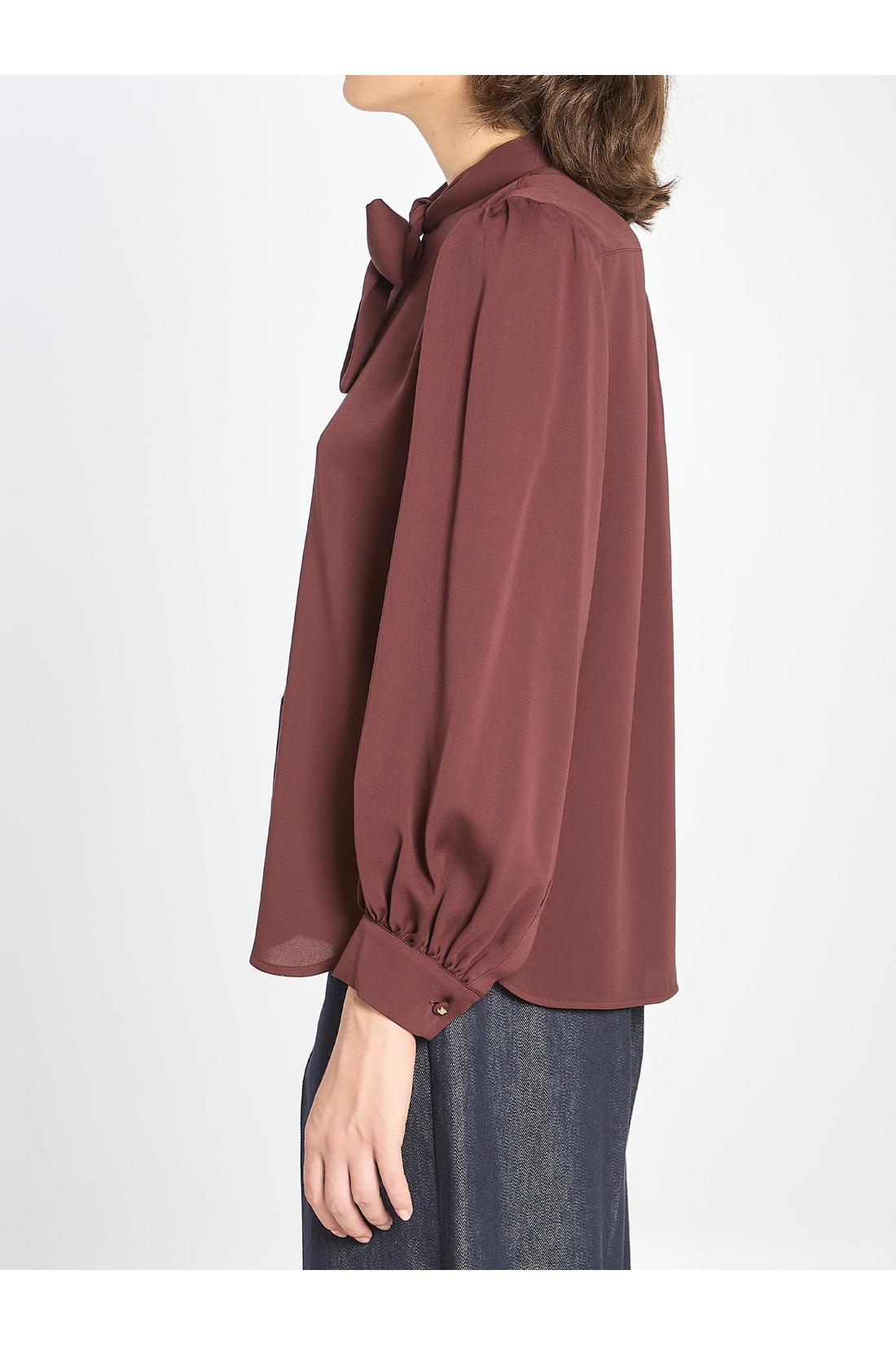 Max Mara-OUTLET-SALE-Melania silk shirt-ARCHIVIST