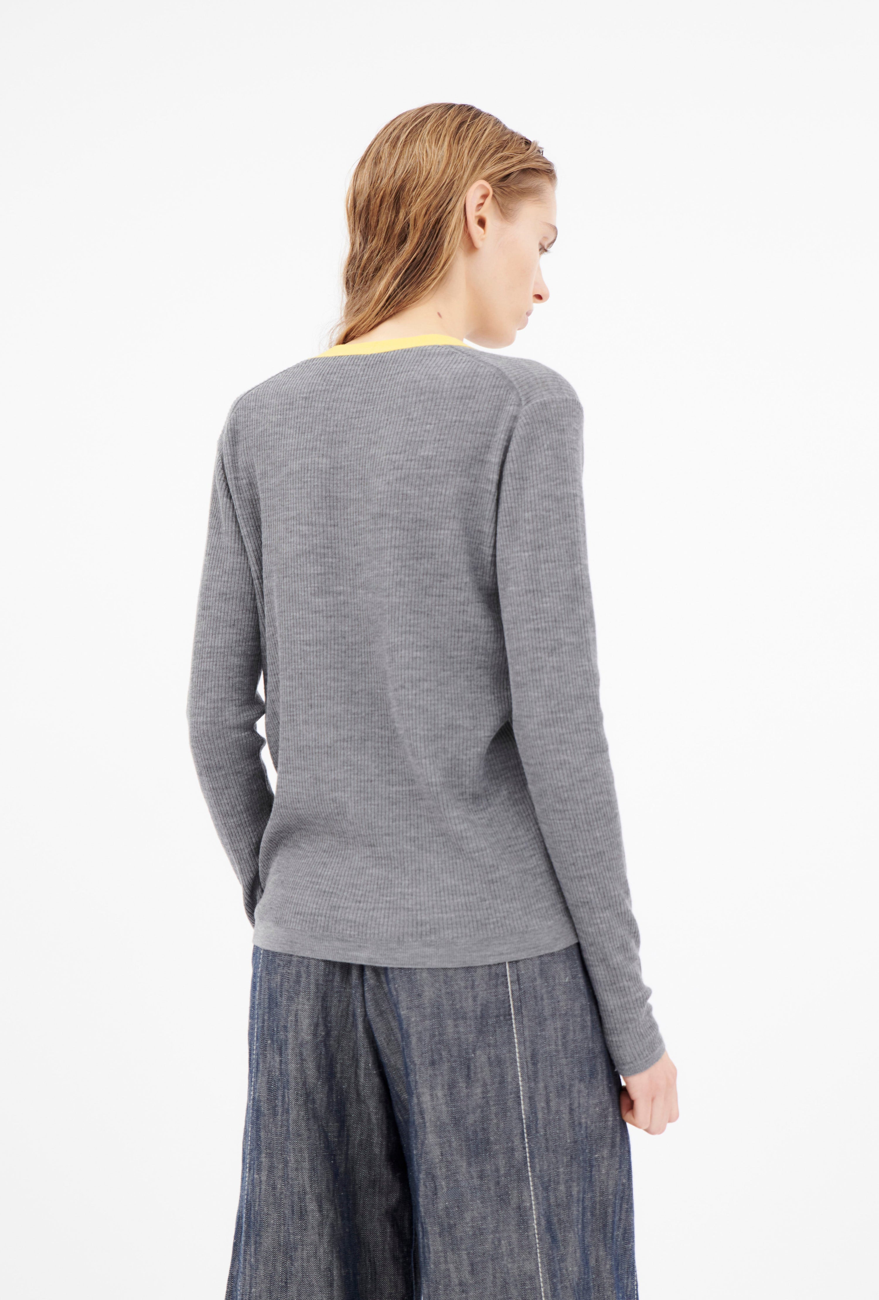 Odeeh-Merino Extrafine Cardigan, Chrome-Strick & Pullover-Black-Deal-Outlet-by-ARCHIVIST