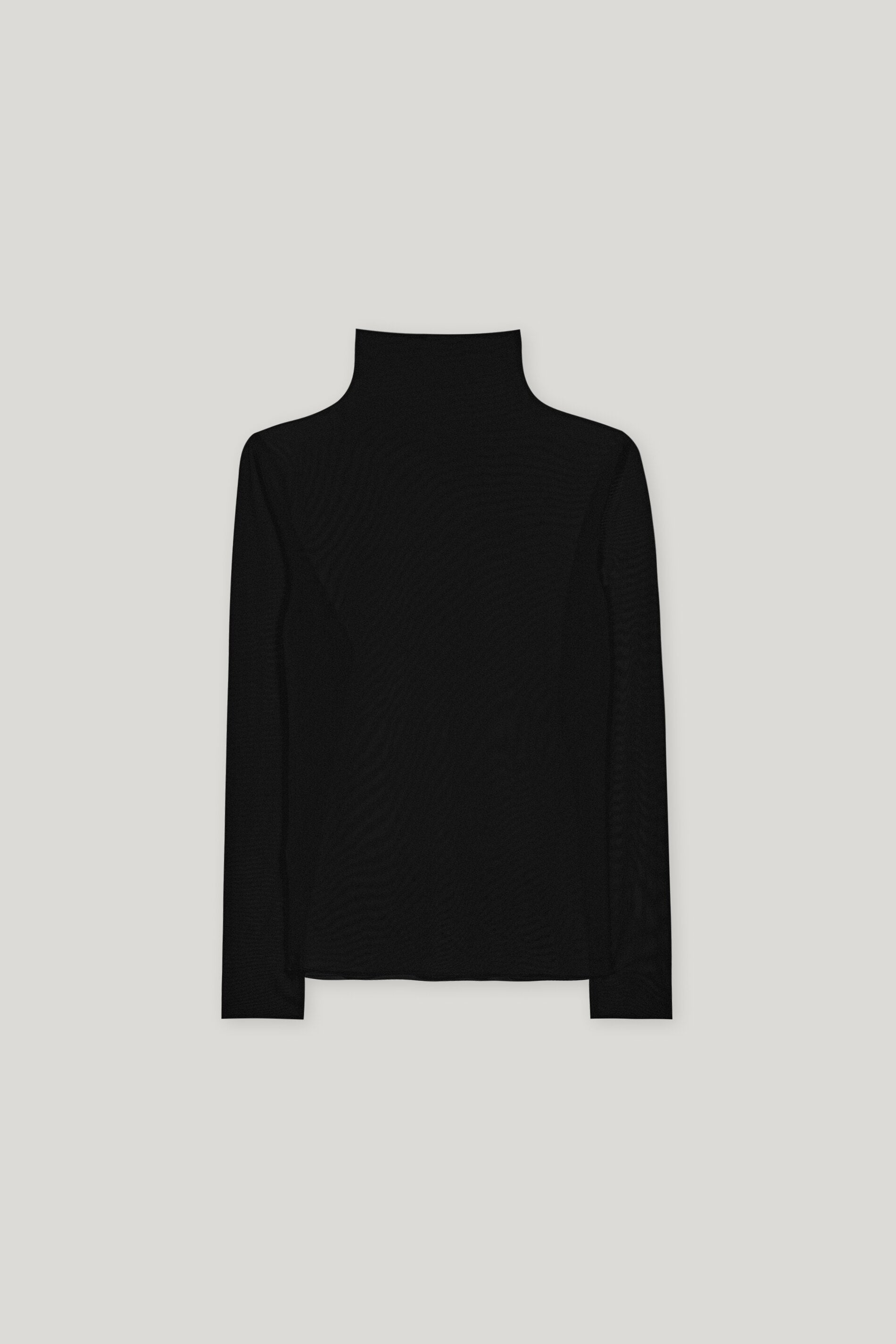 Luisa Cerano-Mesh-Rollkragenshirt-Shirts-Black-Deal-Outlet-by-ARCHIVIST