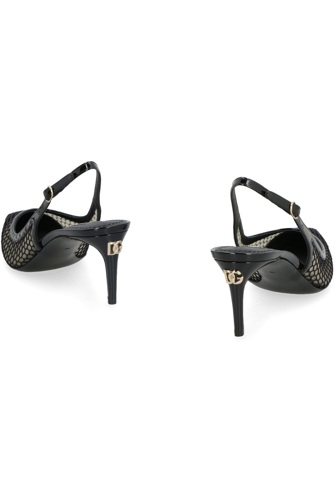 Dolce & Gabbana-OUTLET-SALE-Mesh slingback pumps-ARCHIVIST