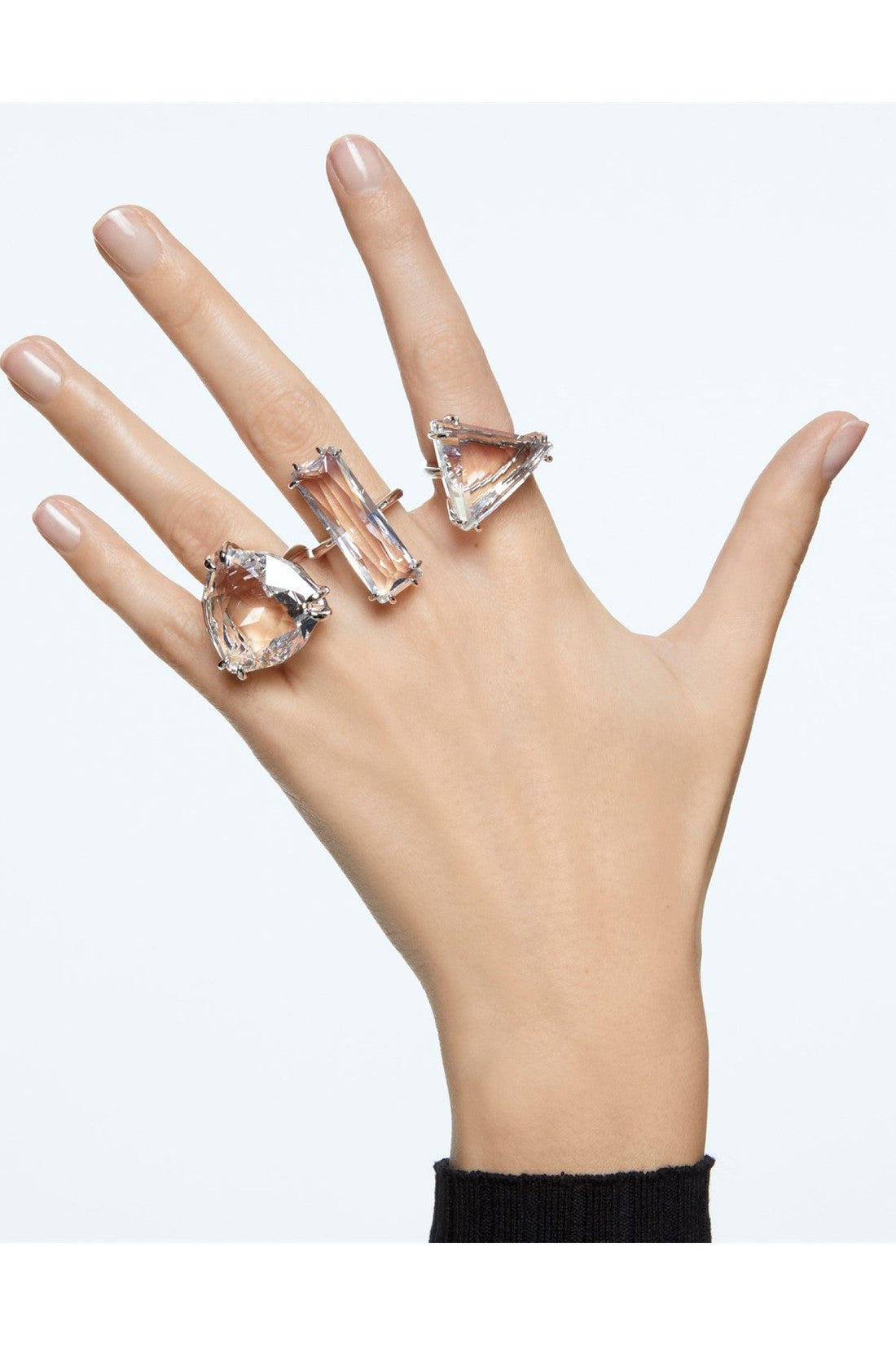 Swarovski-OUTLET-SALE-Mesmera Cocktail Ring 3 Pack Set-ARCHIVIST